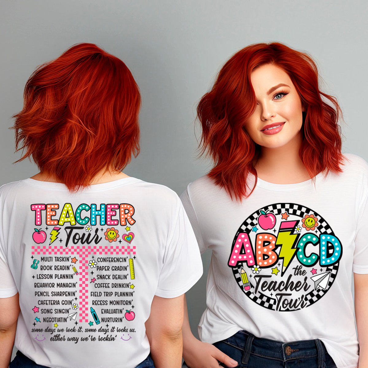 ABCD Teacher Tour Premium T - Shirt - Embedded Designz