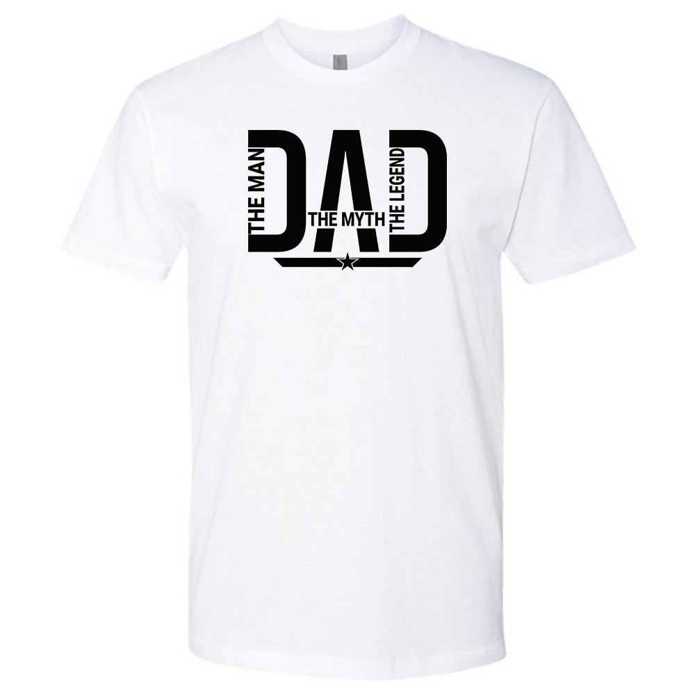 Dad - Man, Myth, Legend Father's Day Premium T-Shirt - Embedded Designz