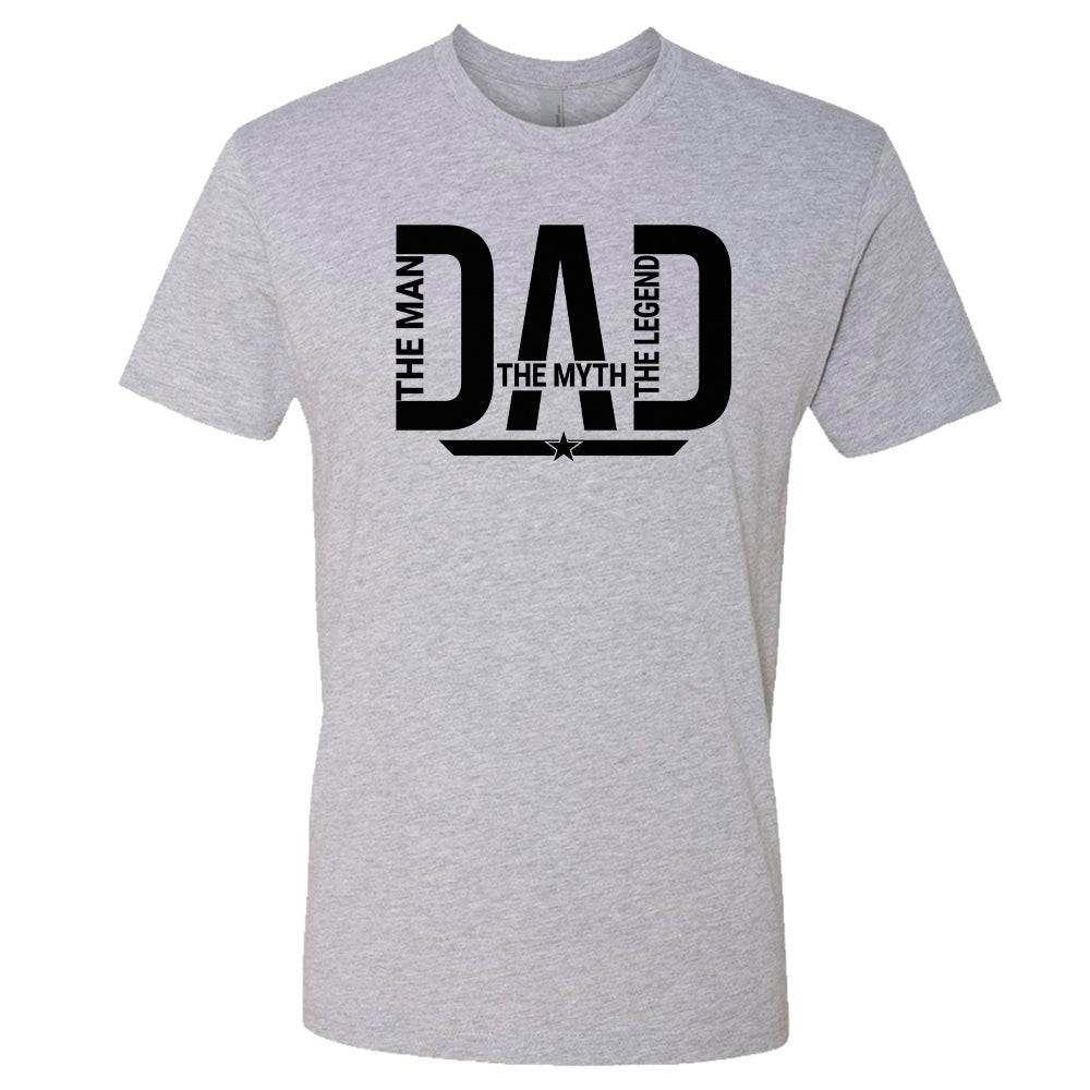 Dad - Man, Myth, Legend Father's Day Premium T-Shirt - Embedded Designz