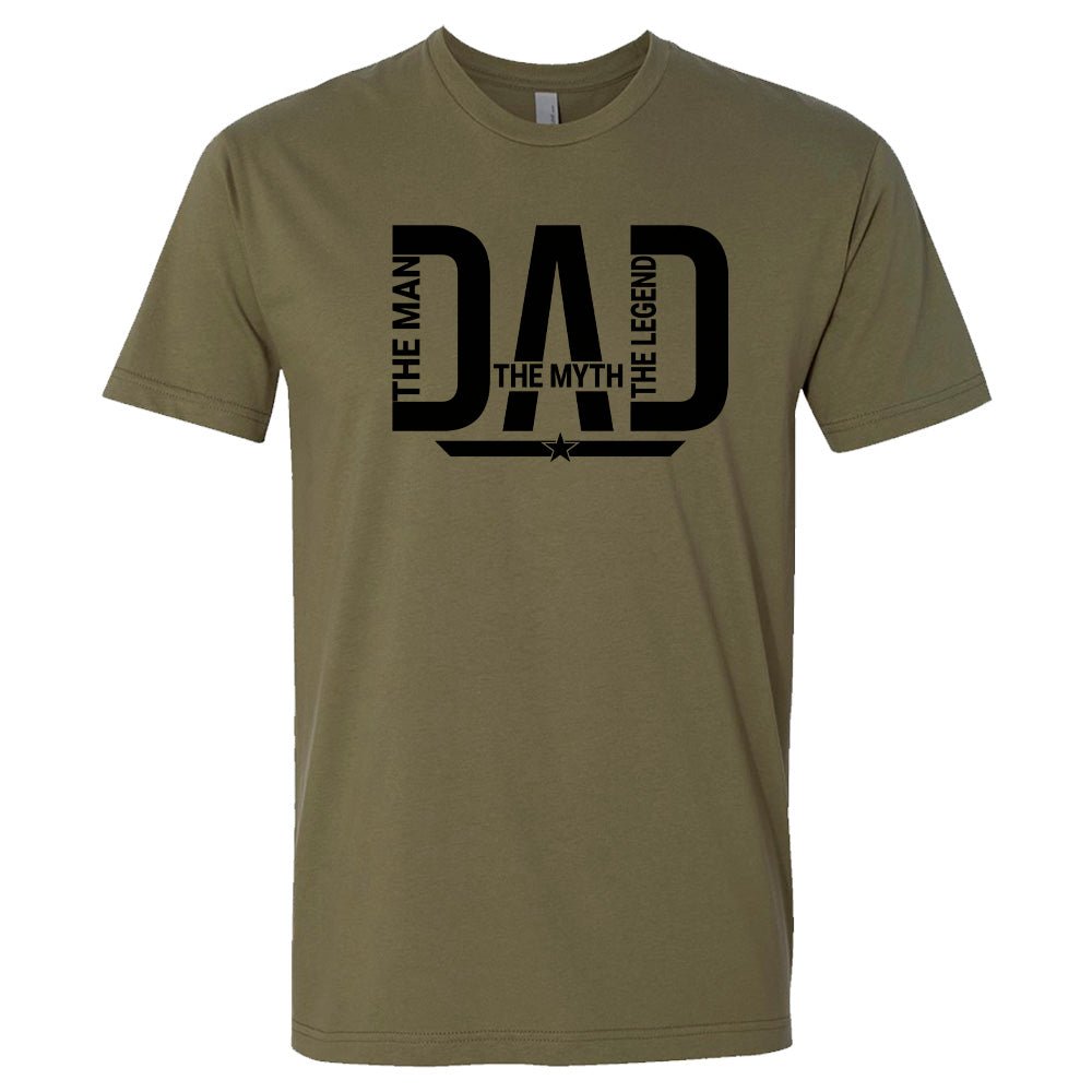 Dad - Man, Myth, Legend Father's Day Premium T-Shirt - Embedded Designz