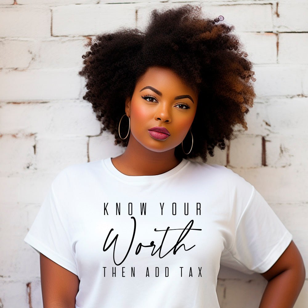 Know Your Worth Premium T-Shirt - Embedded Designz