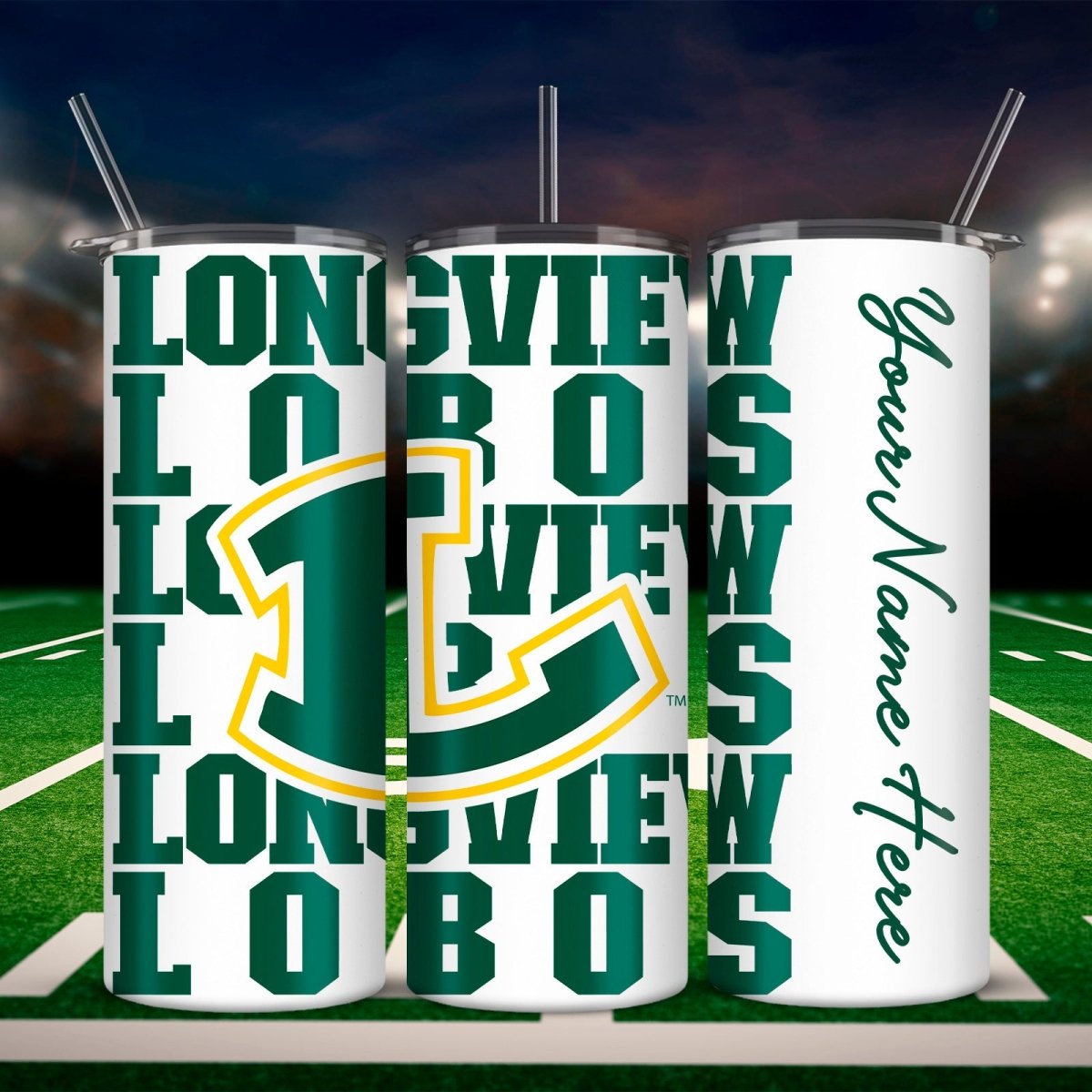 Lobos Repeat Premium Stainless Steel Tumbler - Embedded Designz