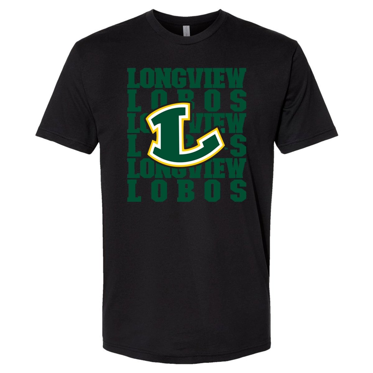 Longview Lobos Repeat Premium T-Shirt - Embedded Designz