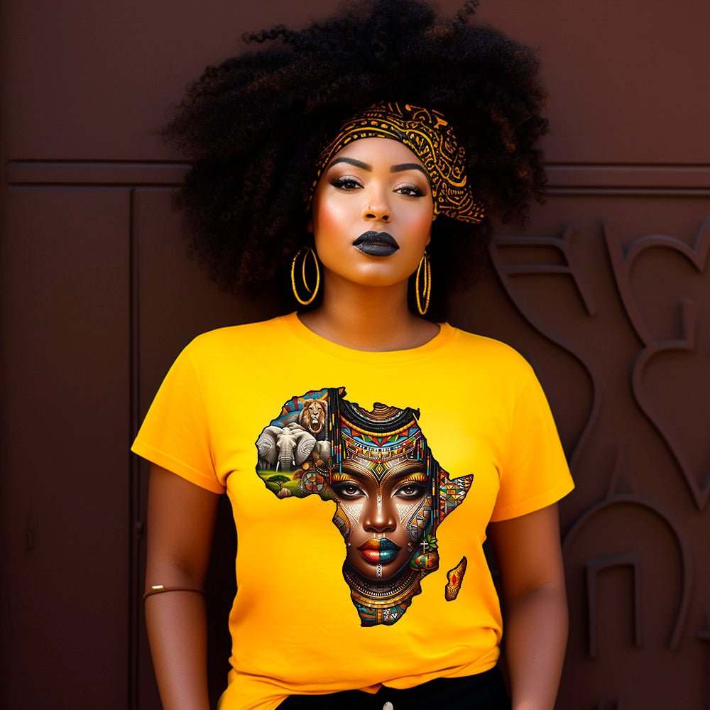 Queen Africa Premium T-Shirt - Embedded Designz