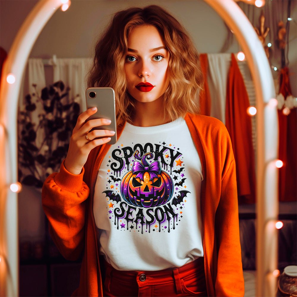 Spooky Season Premium Halloween T-Shirt - Embedded Designz