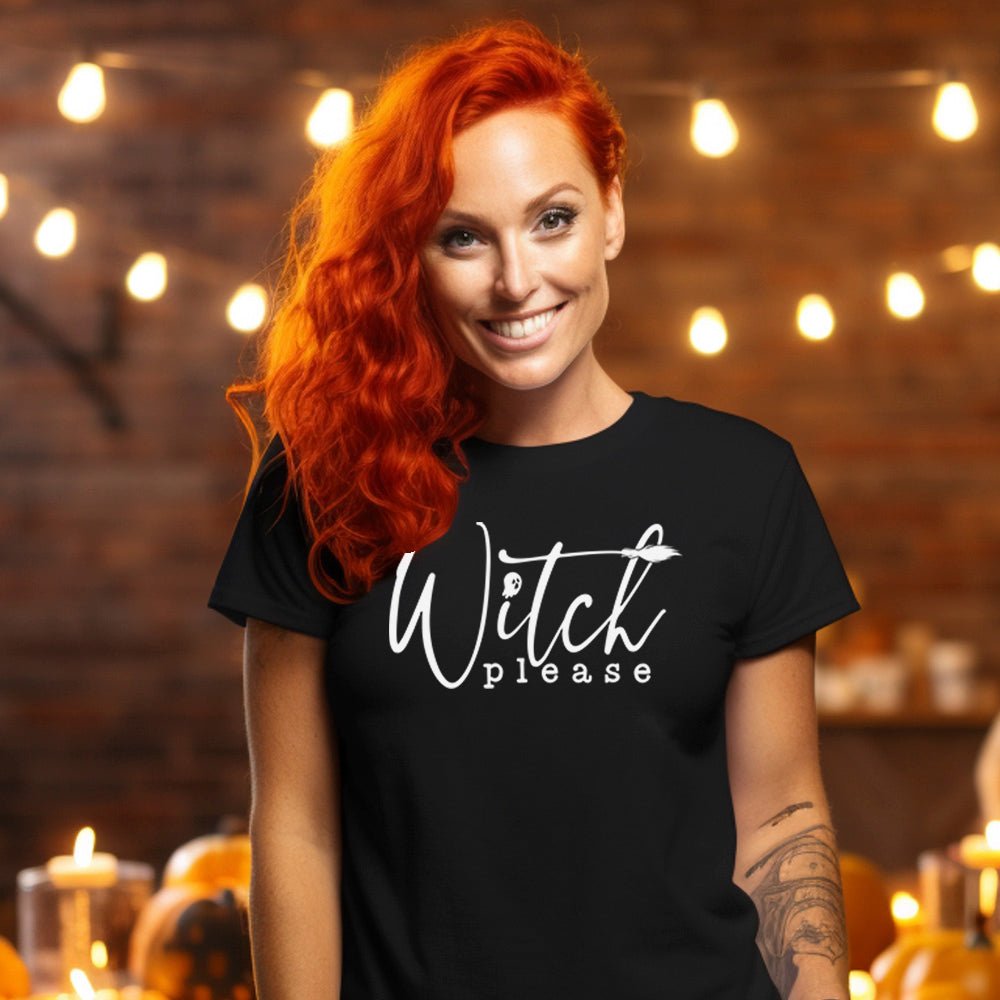Witch Please Premium Halloween T-Shirt - Embedded Designz