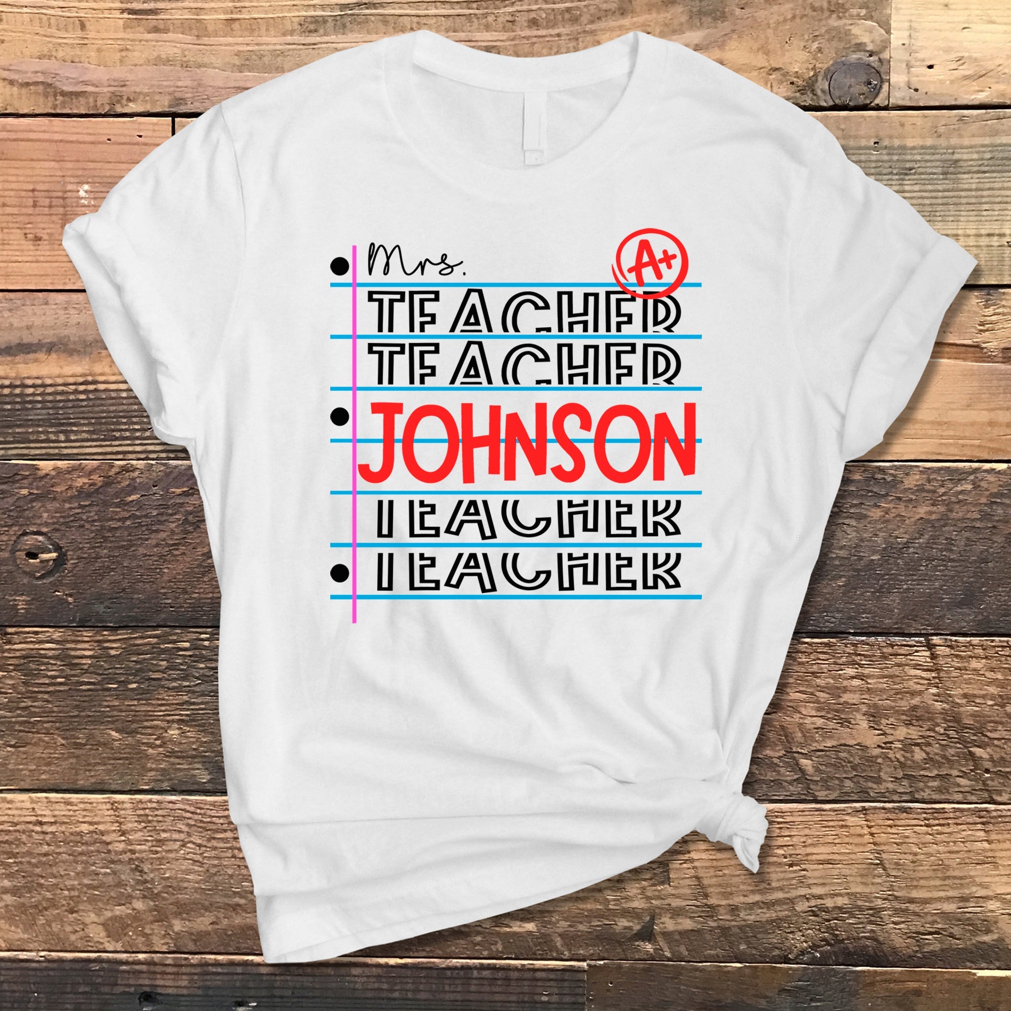 A+ Teacher Premium T-Shirt - Embedded Designz