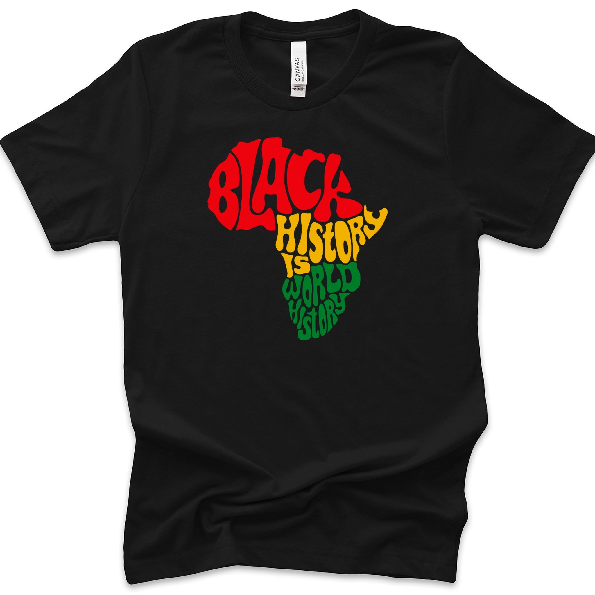 Black History Is World History Premium T-Shirt - Embedded Designz