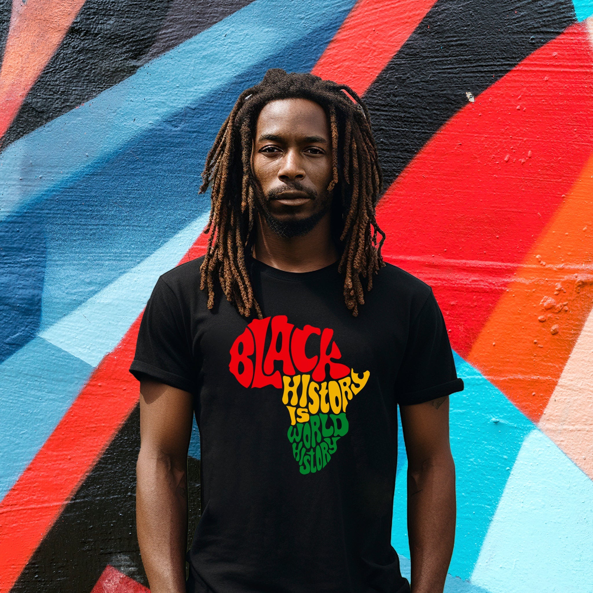 Black History Is World History Premium T-Shirt - Embedded Designz
