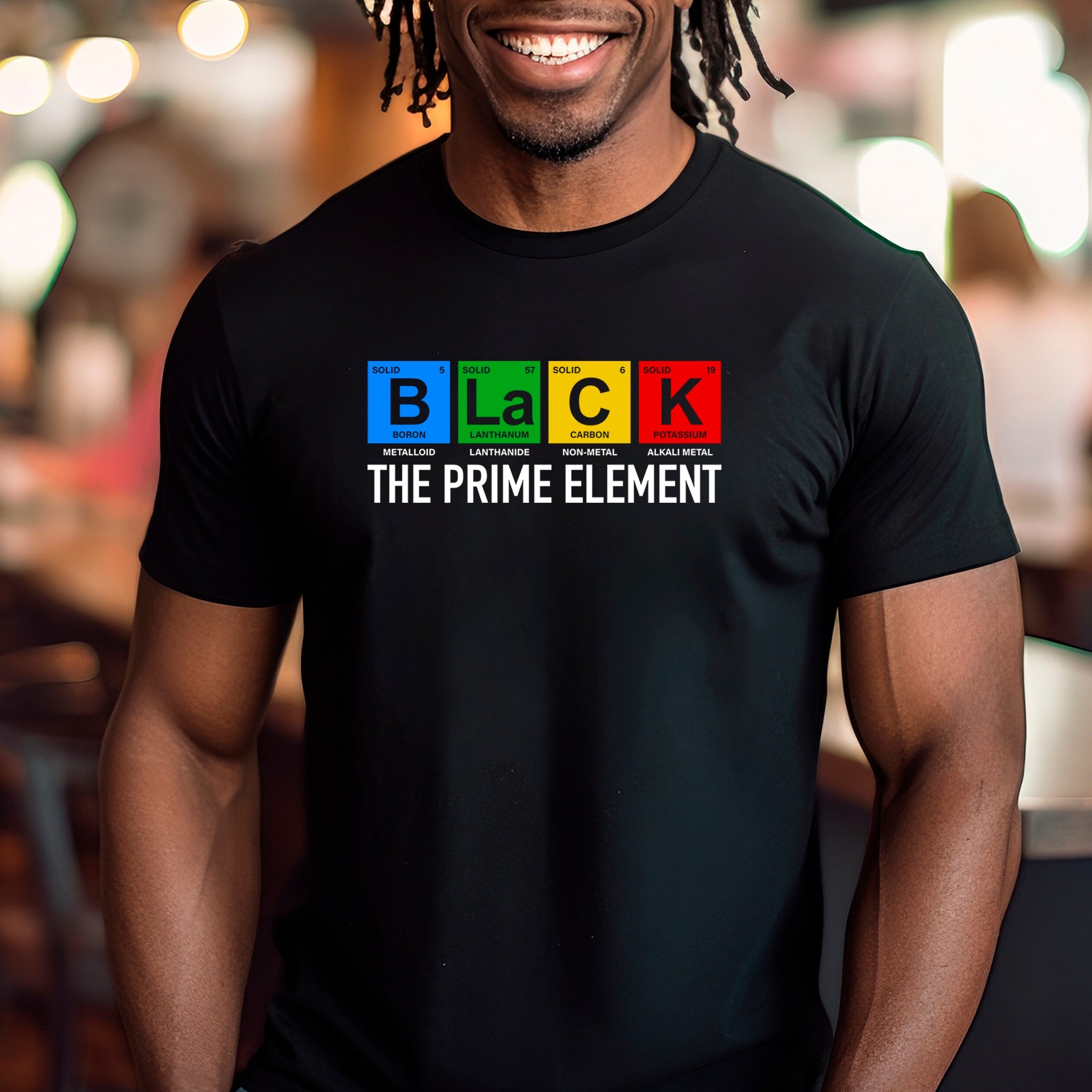 Black...The Prime Element Premium T-Shirt - Embedded Designz
