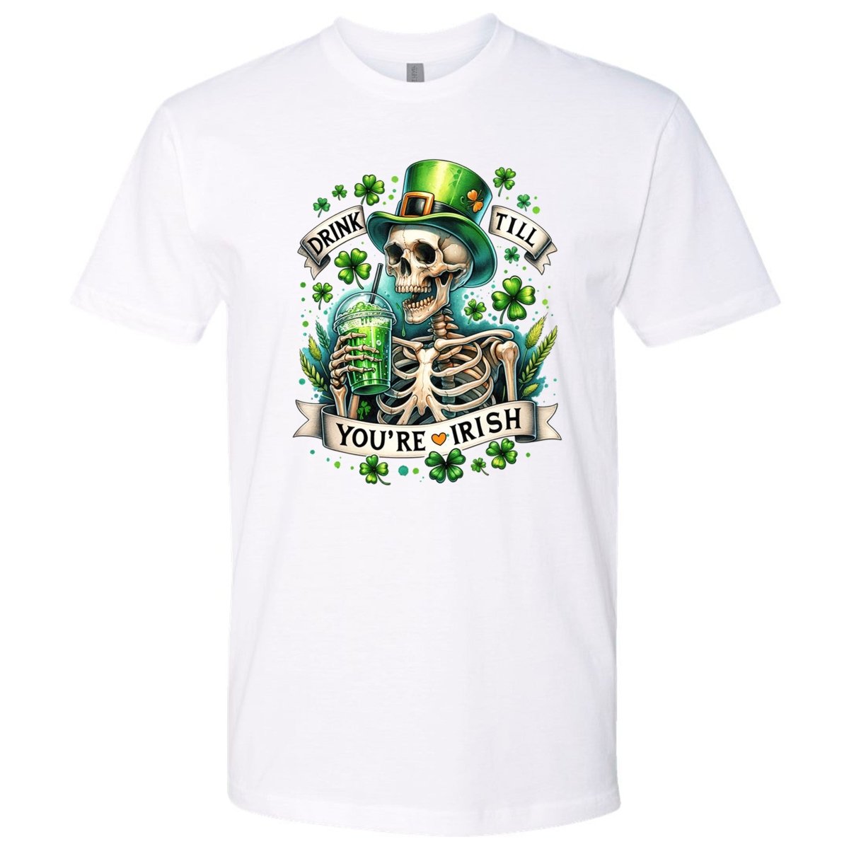 Drink Till You're Irish St. Patrick's Day Premium T-Shirt - Embedded Designz