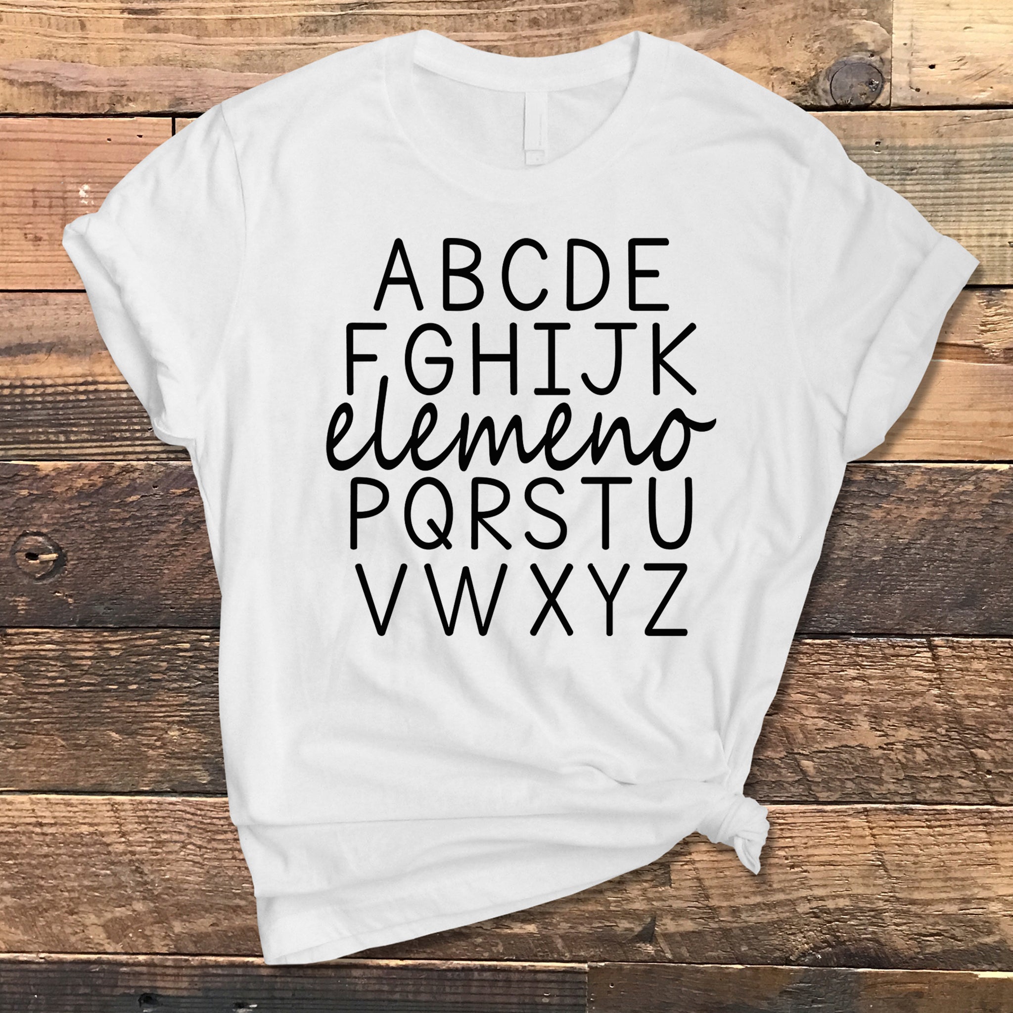 HIJK..elemeno...P Alphabet Premium T-Shirt - Embedded Designz