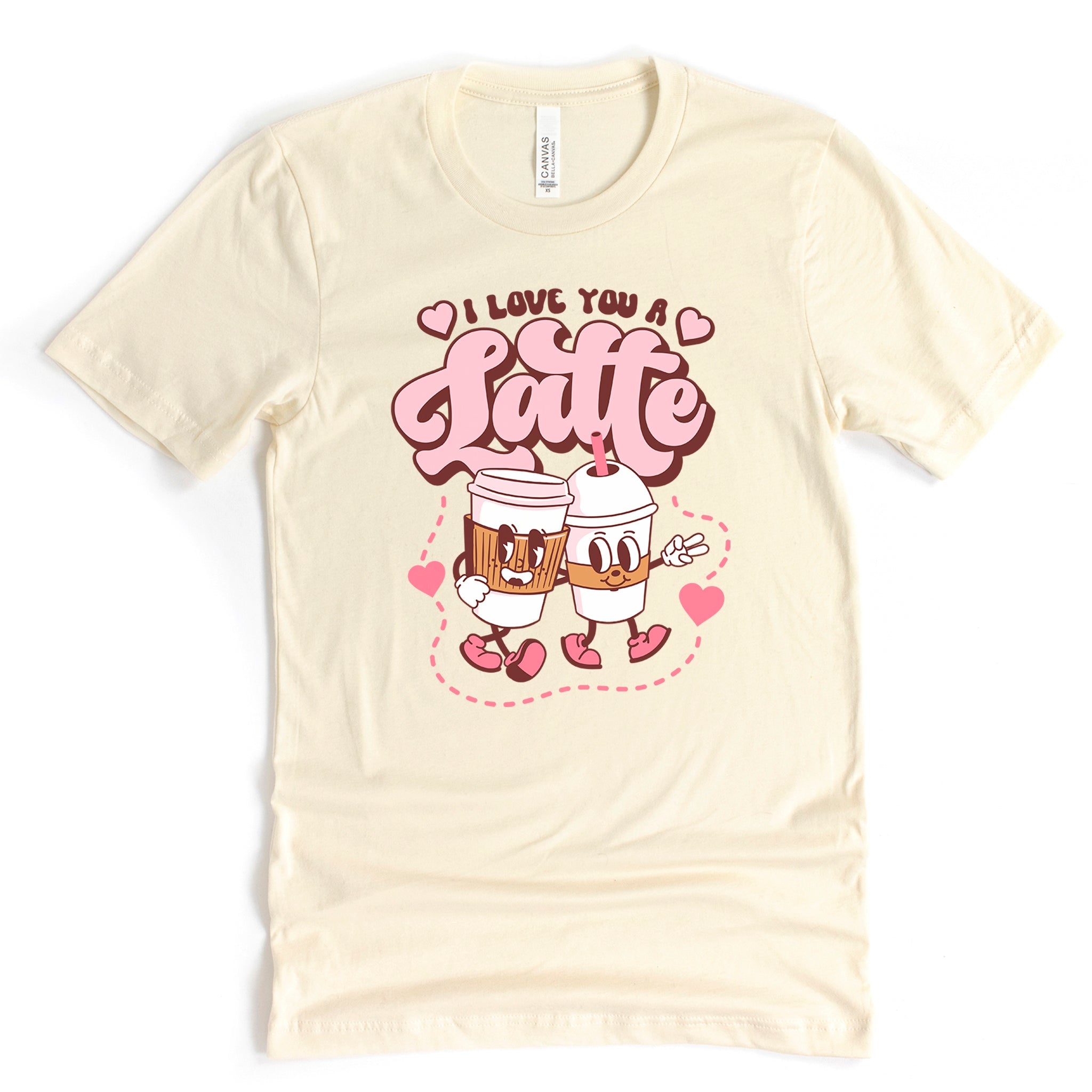 I Love You a Latte Premium T-Shirt - Embedded Designz