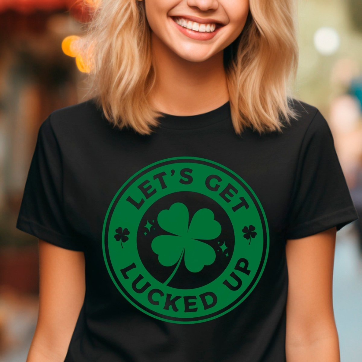 Let's Get Lucked Up St. Patrick's Day Premium T-Shirt - Embedded Designz