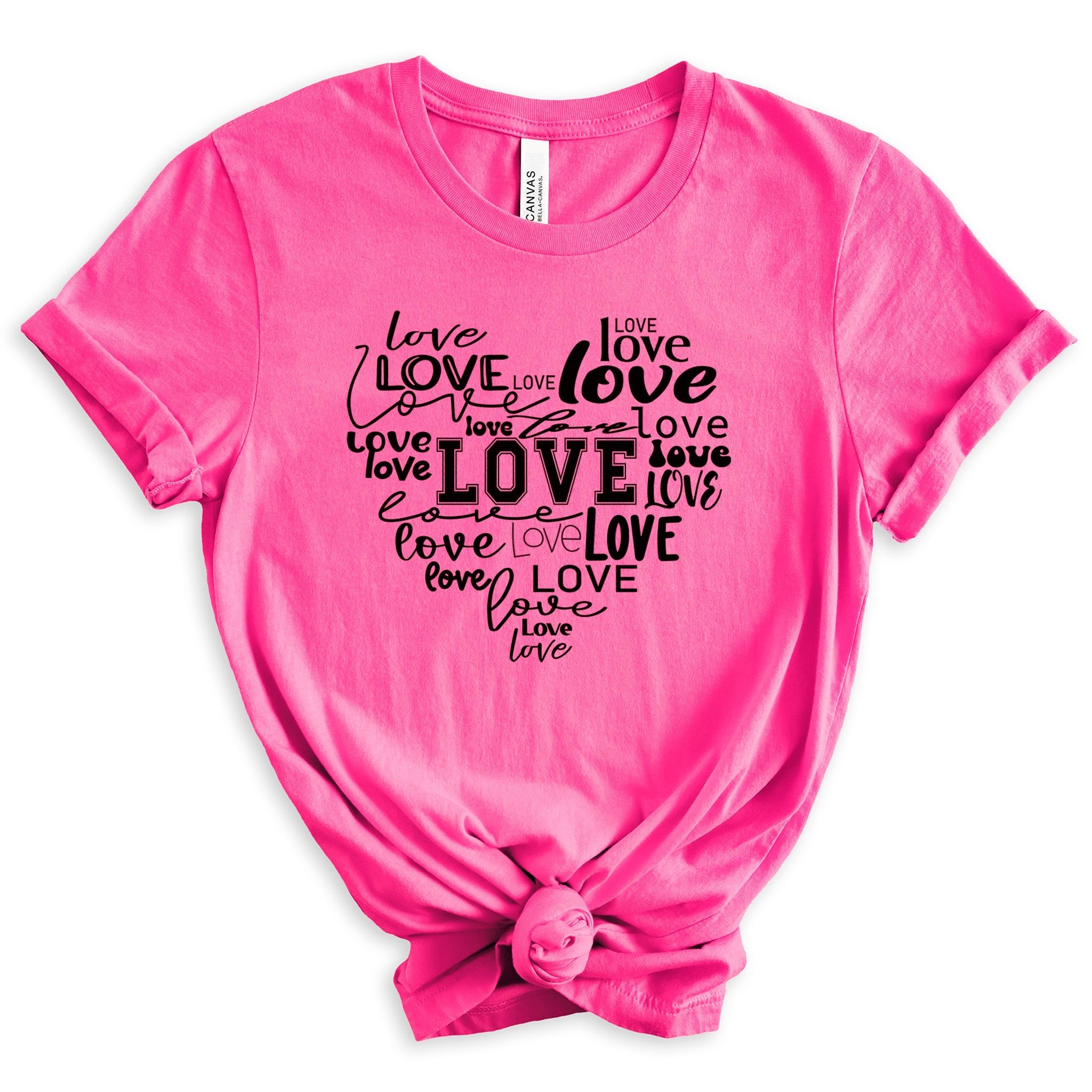Loving Heart Premium Valentine's T-Shirt - Embedded Designz