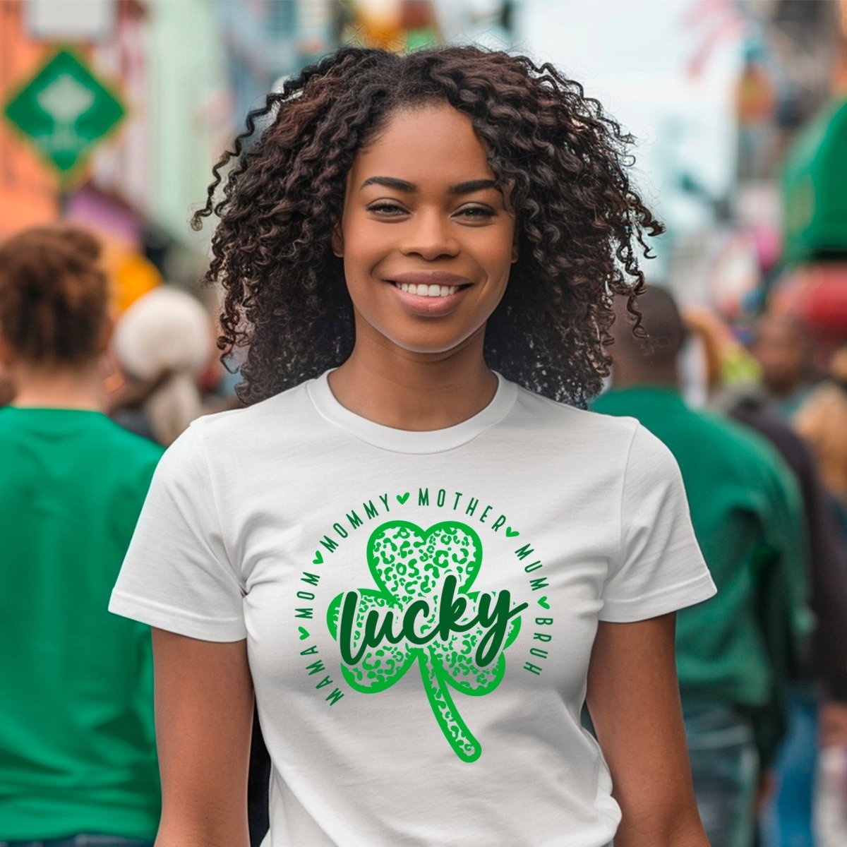 Lucky Mama St. Patrick's Day Premium T-Shirt - Embedded Designz