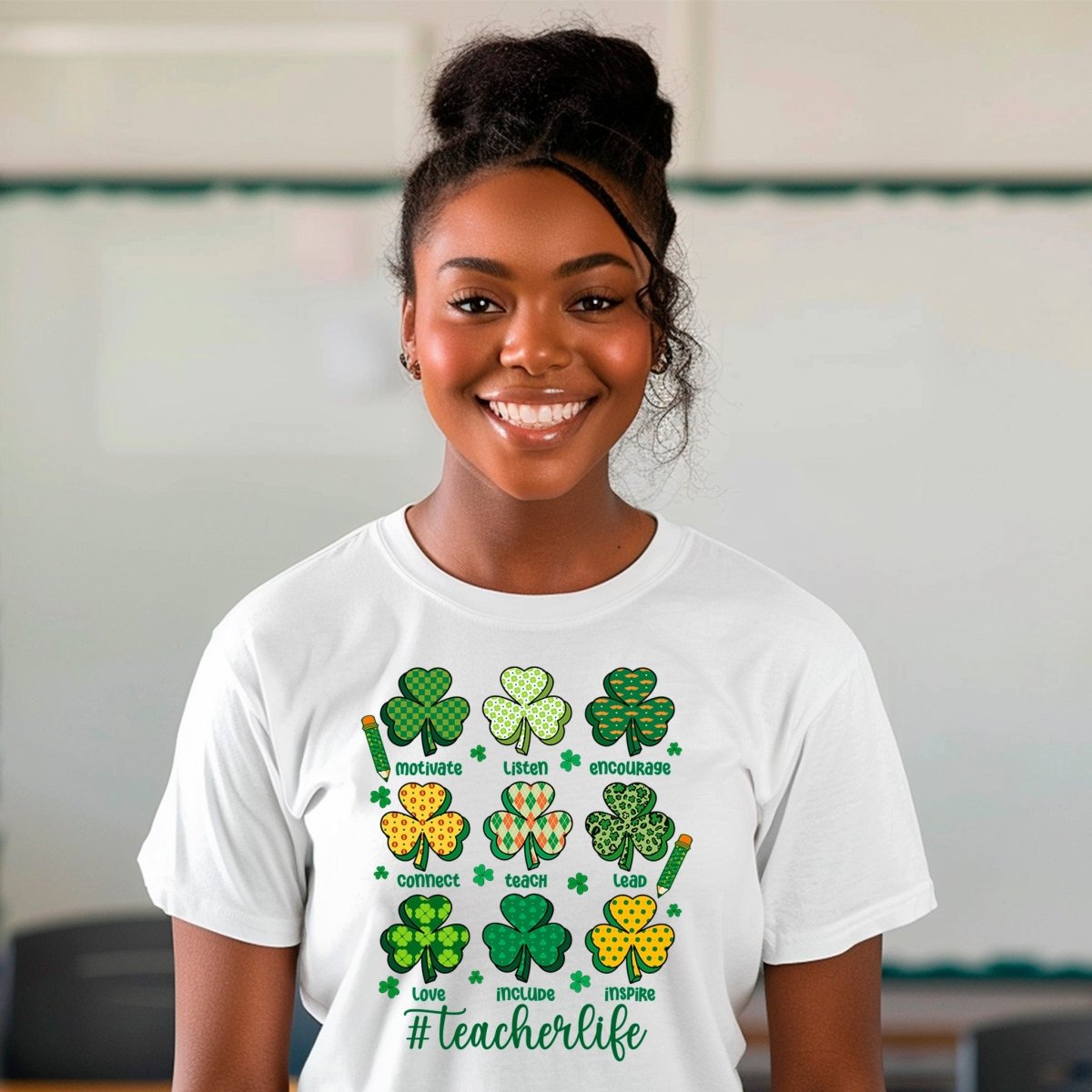 Lucky Teacher Life Premium T-Shirt - Embedded Designz