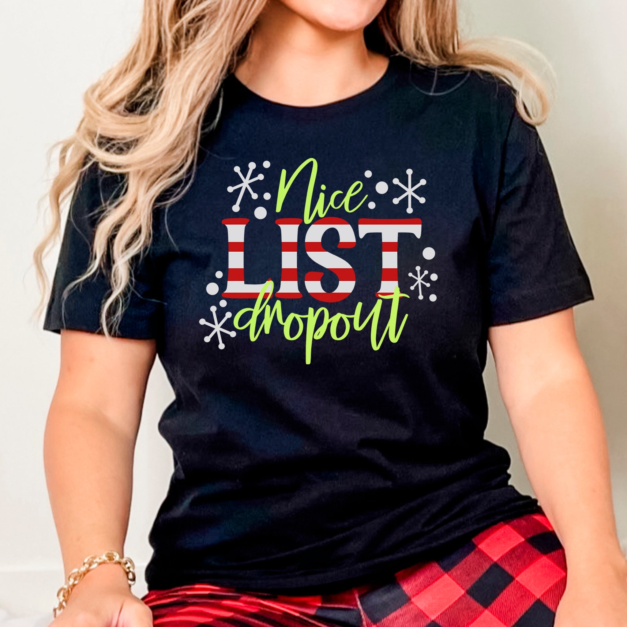 Nice List Dropout Premium T-Shirt - Embedded Designz