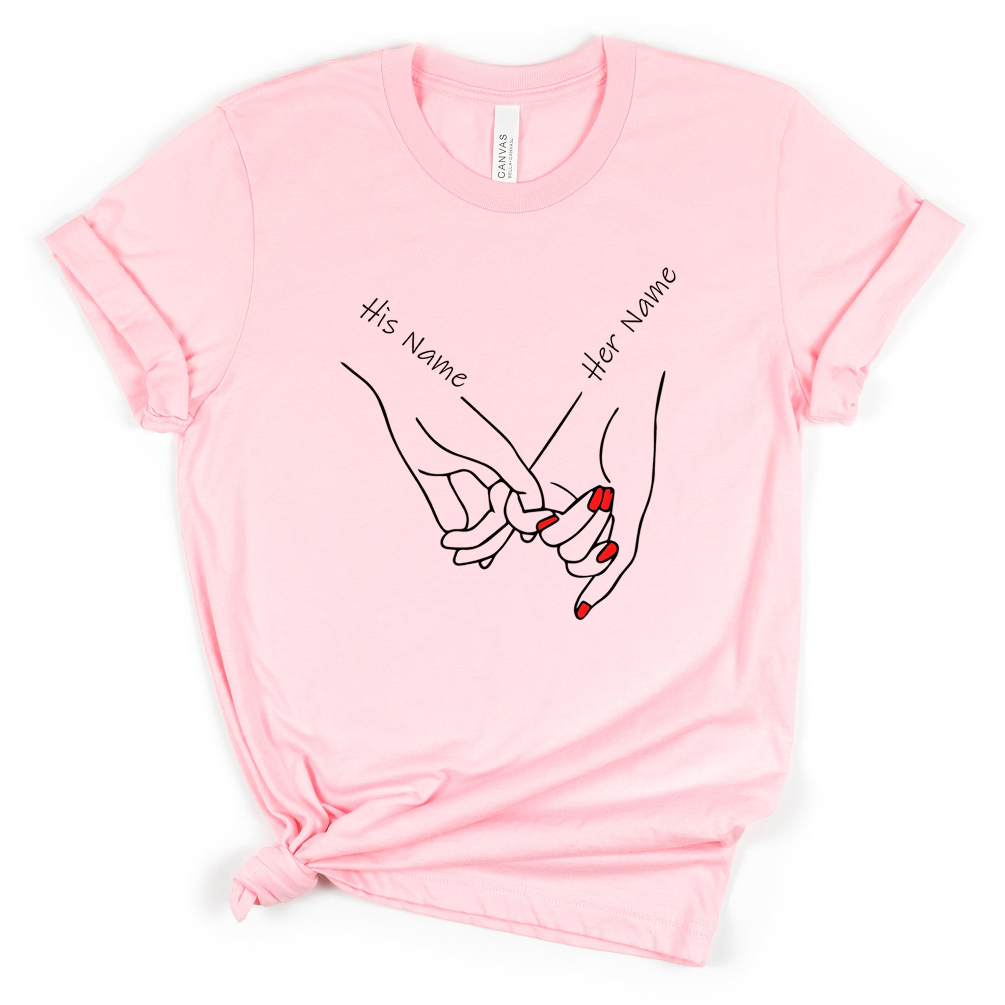 Pinky Promise Premium Valentine's T-Shirt - Embedded Designz