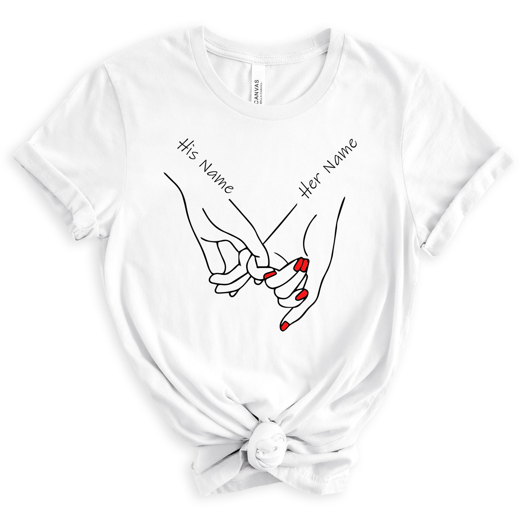 Pinky Promise Premium Valentine's T-Shirt - Embedded Designz