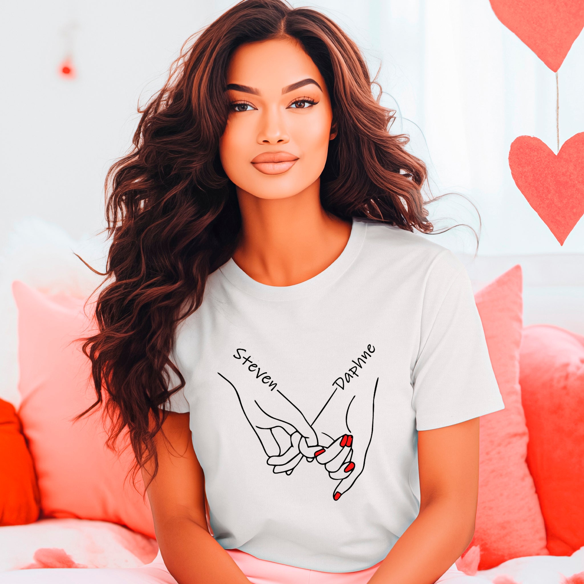 Pinky Promise Premium Valentine's T-Shirt - Embedded Designz