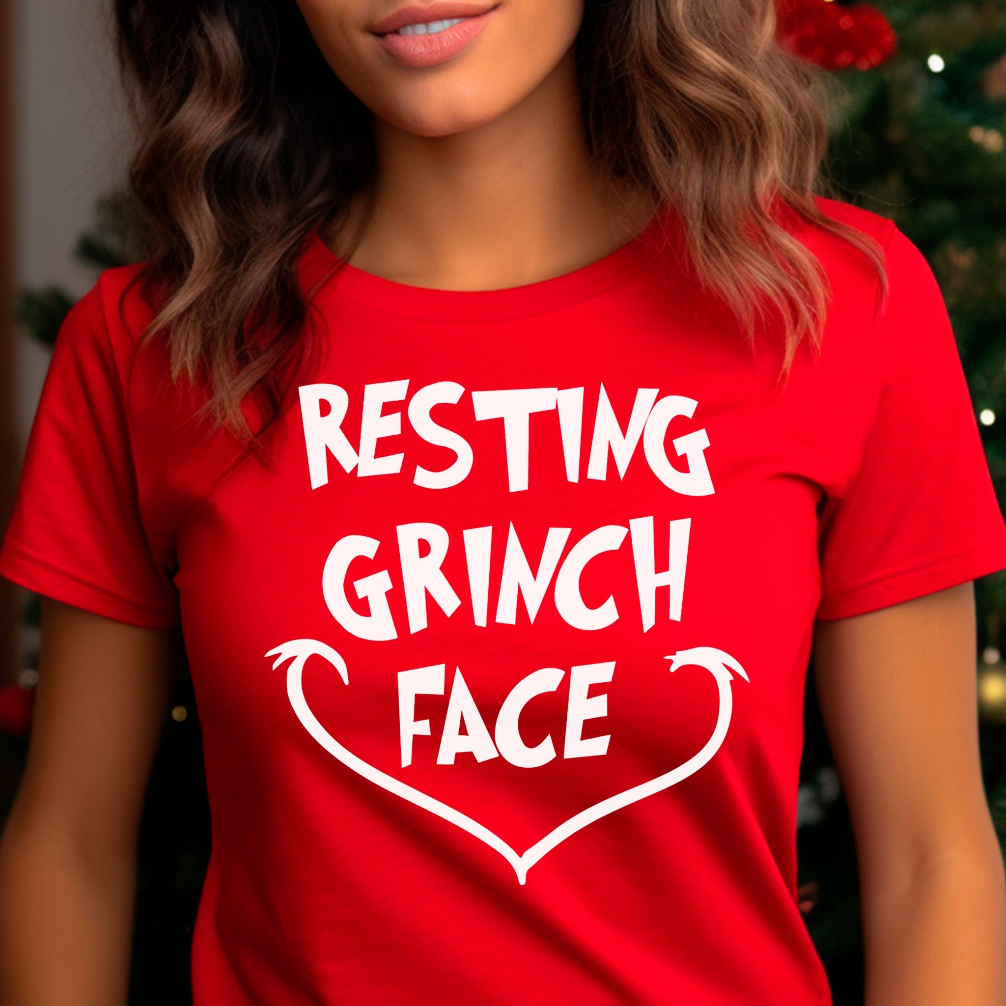 Resting Grinch Face Premium T-Shirt - Embedded Designz