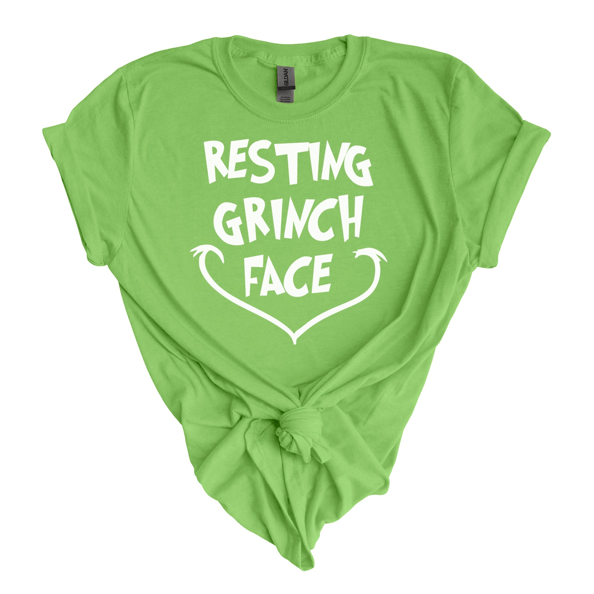 Resting Grinch Face Premium T-Shirt - Embedded Designz