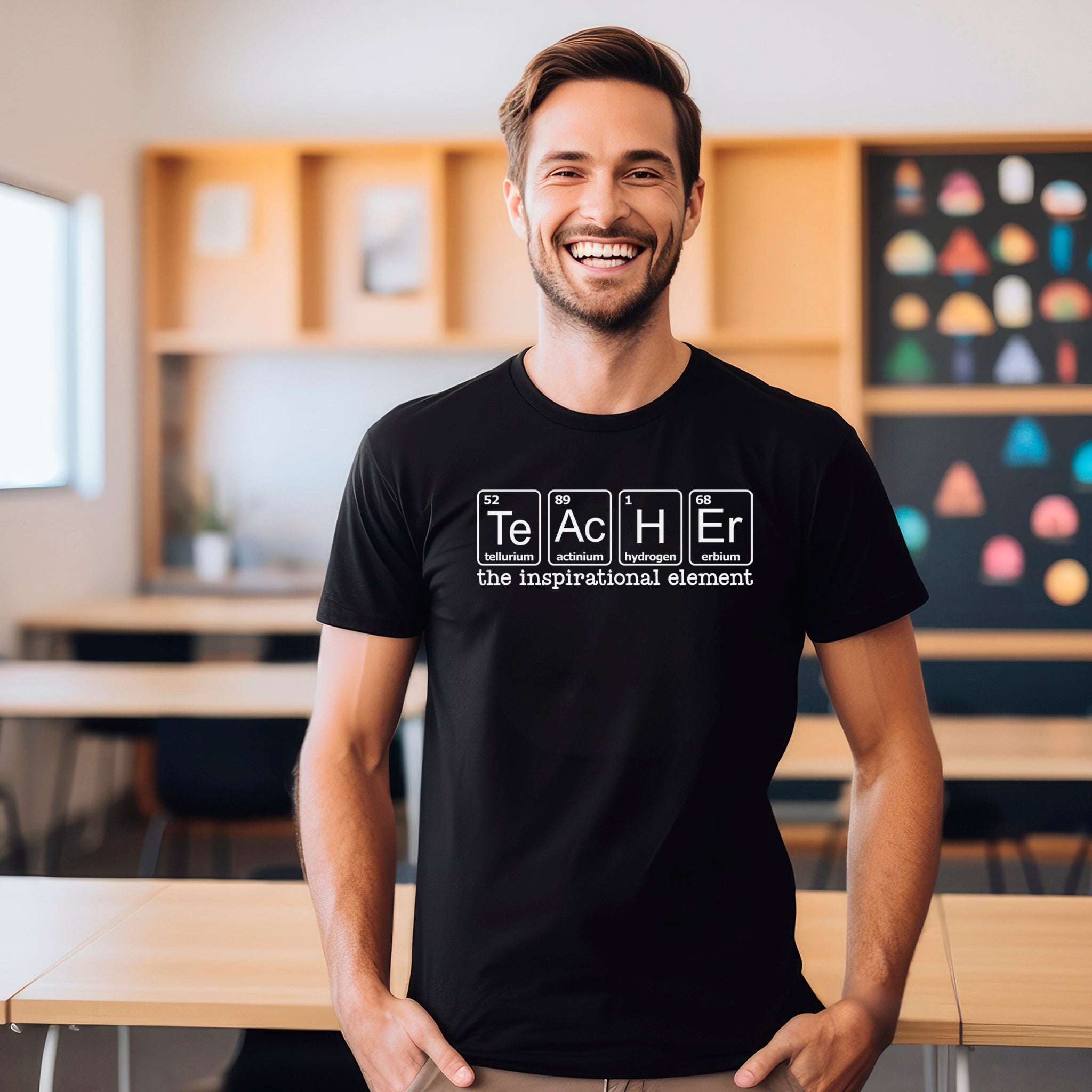 Teacher - The Inspirational Element Premium T-Shirt - Embedded Designz