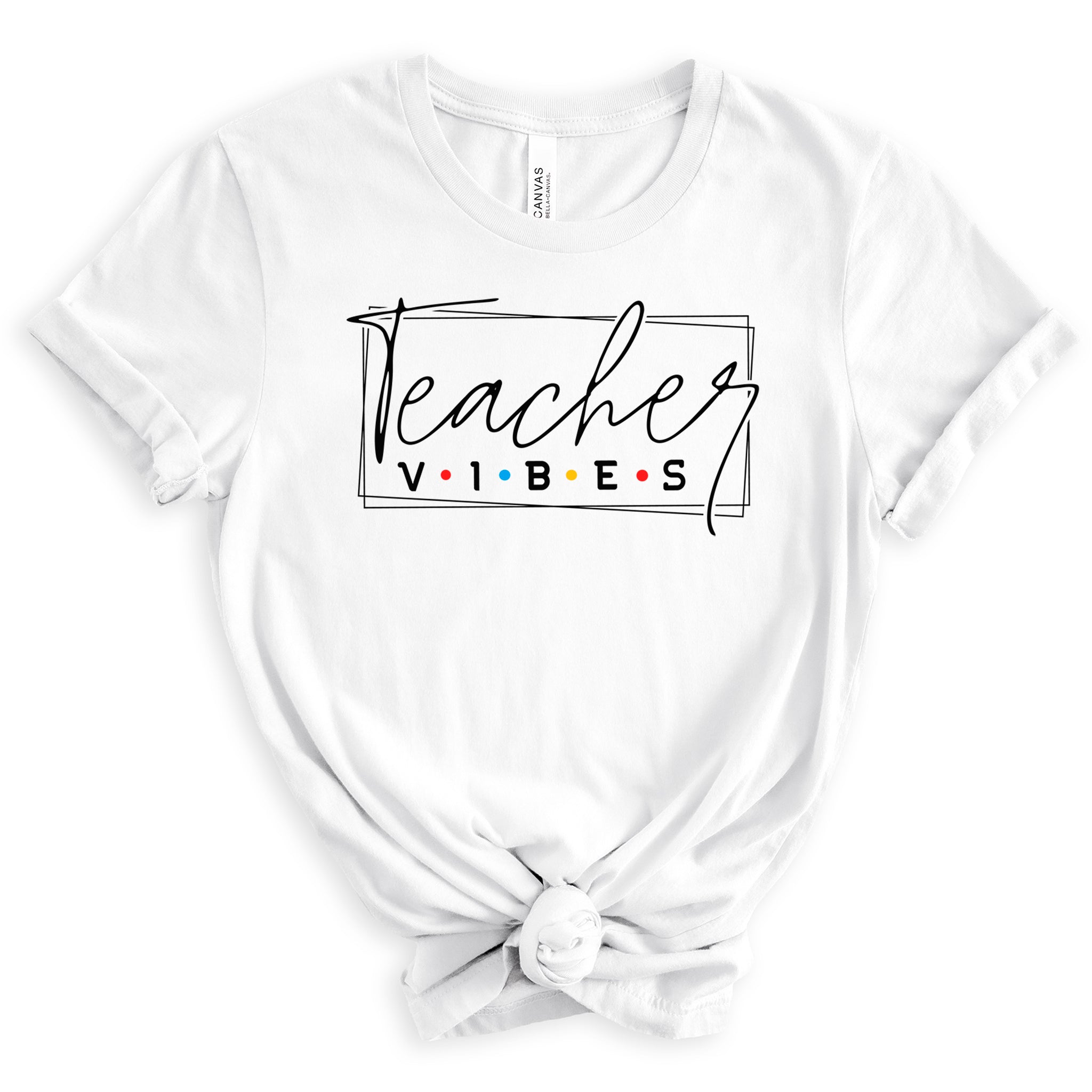 Teacher Vibes Premium T-Shirt - Embedded Designz