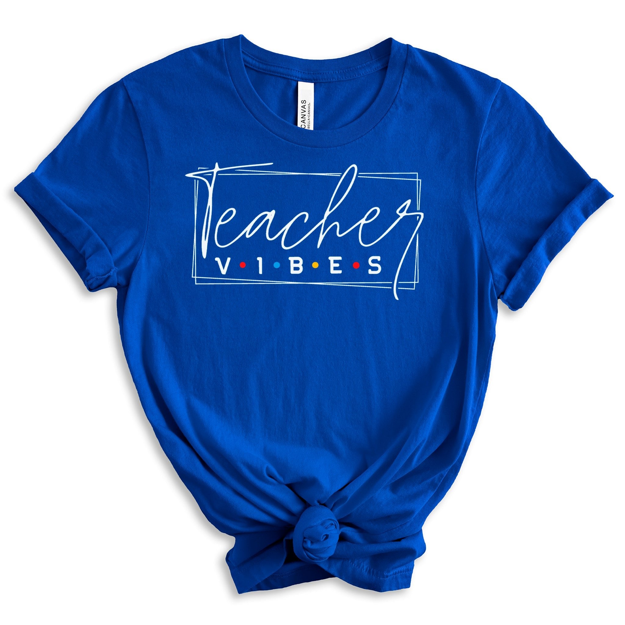 Teacher Vibes Premium T-Shirt - Embedded Designz