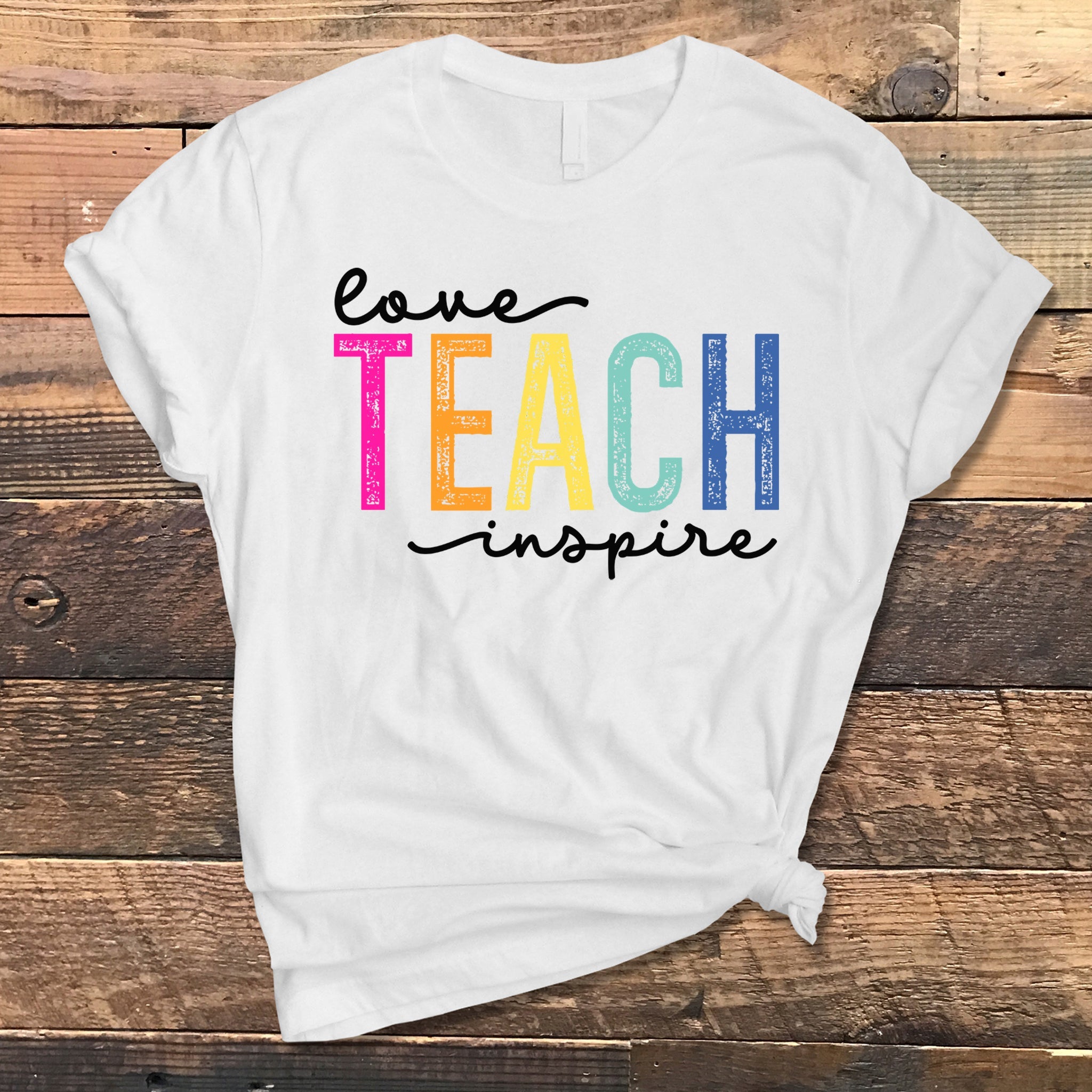 Teach.Love.Inspire Premium T-Shirt - Embedded Designz