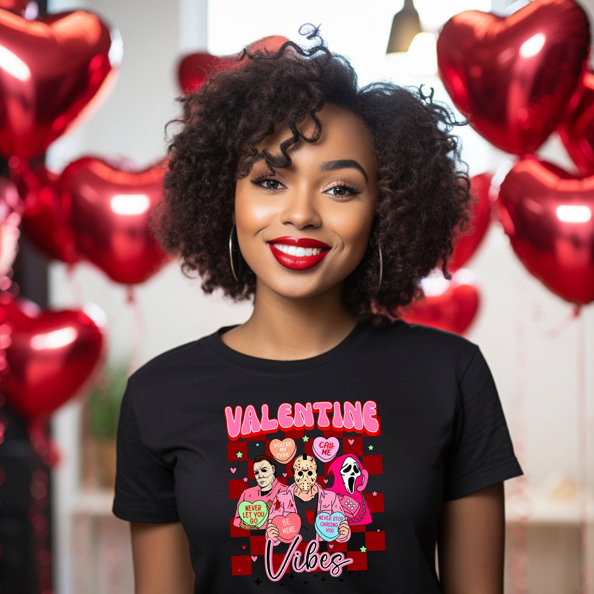 Valentine Vibes Premium Valentine's T-Shirt - Embedded Designz