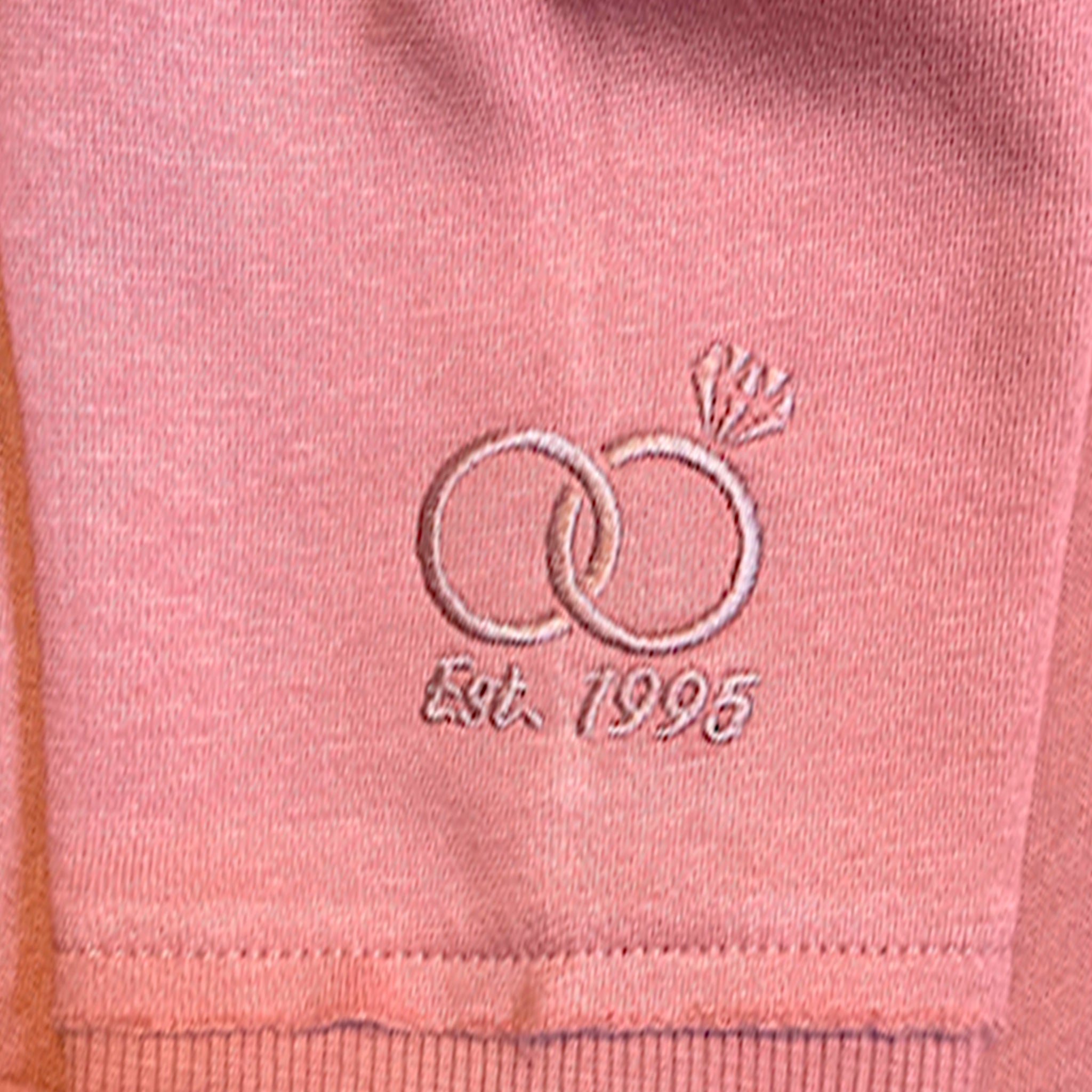 Wifey Premium Embroidered Cotton Sweatshirt - Embedded Designz