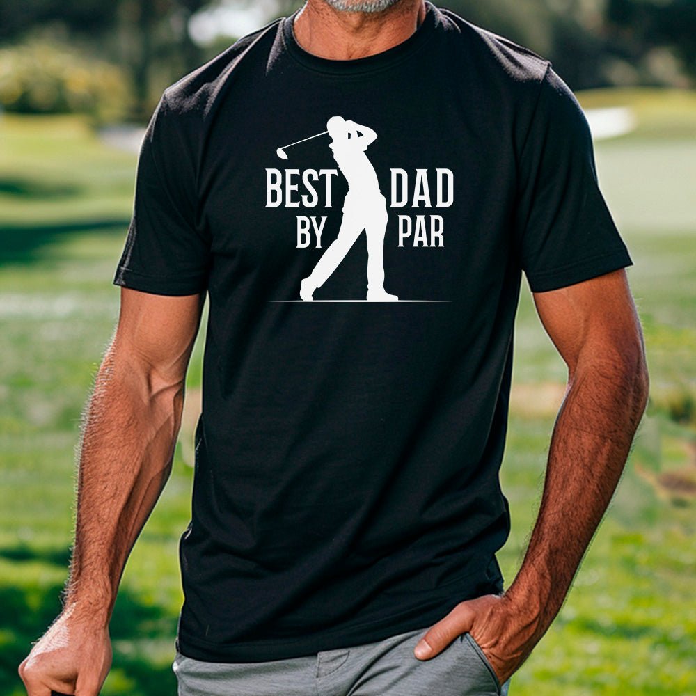 Best Dad By Par Father's Day Premium T-Shirt - Embedded Designz