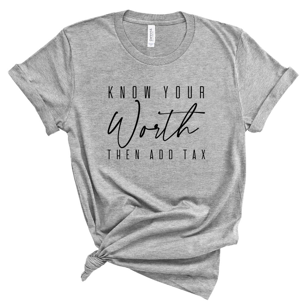 Know Your Worth Premium T-Shirt - Embedded Designz