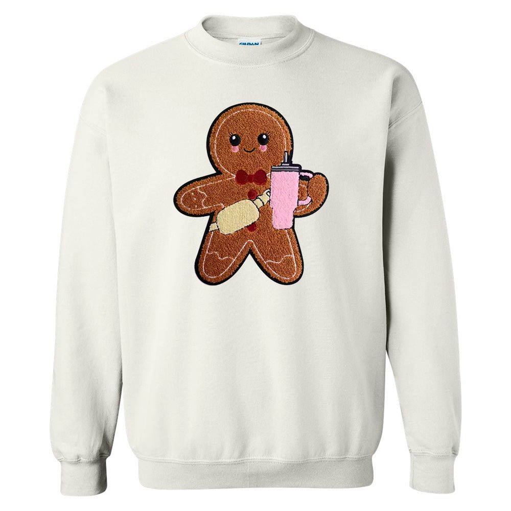 Sipping Ginger Premium Christmas Sweatshirt - Embedded Designz