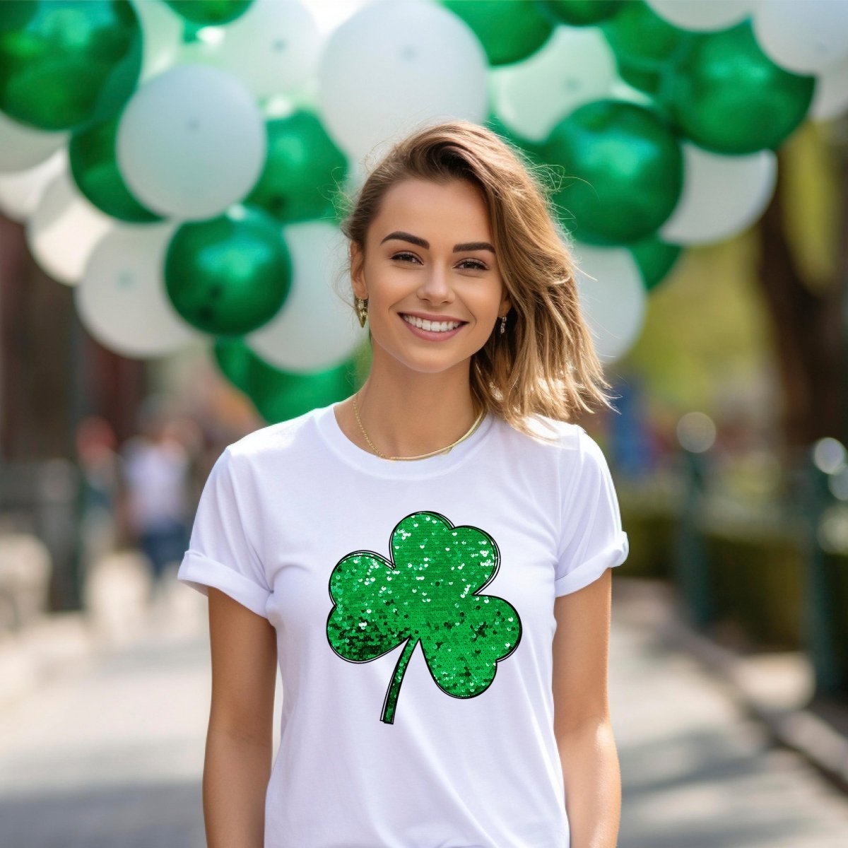 3 Leaf Clover St. Patrick's Day Premium T-Shirt - Embedded Designz