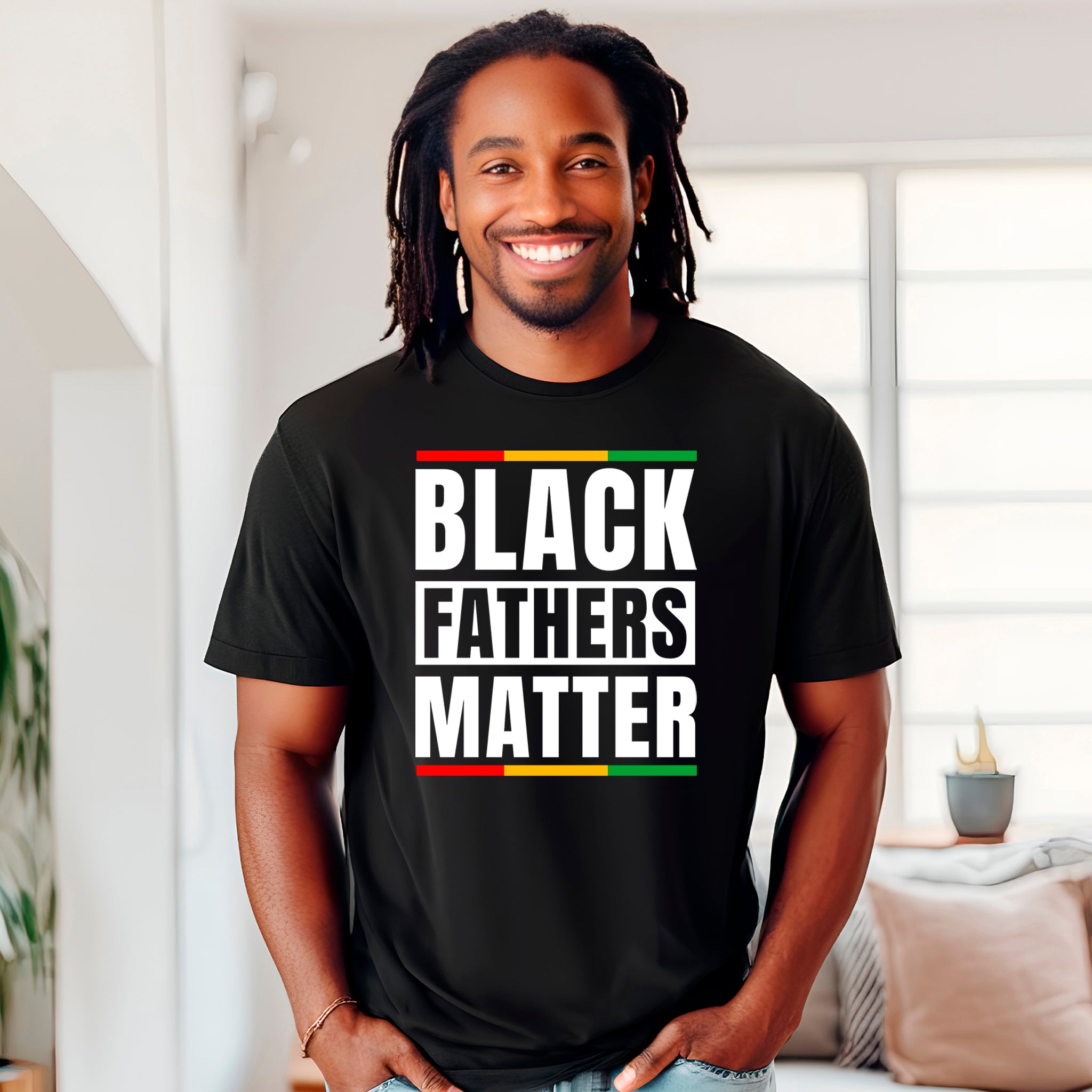 Black Fathers Matter Premium T-Shirt - Embedded Designz