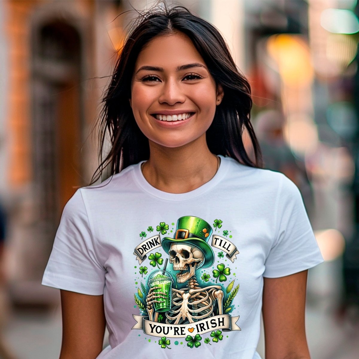 Drink Till You're Irish St. Patrick's Day Premium T-Shirt - Embedded Designz