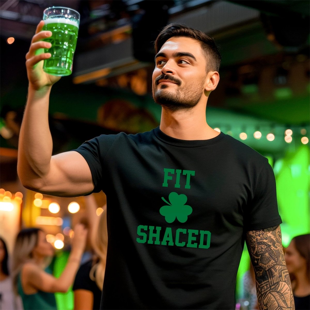 Fit Shaced St. Patrick's Day Premium T-Shirt - Embedded Designz