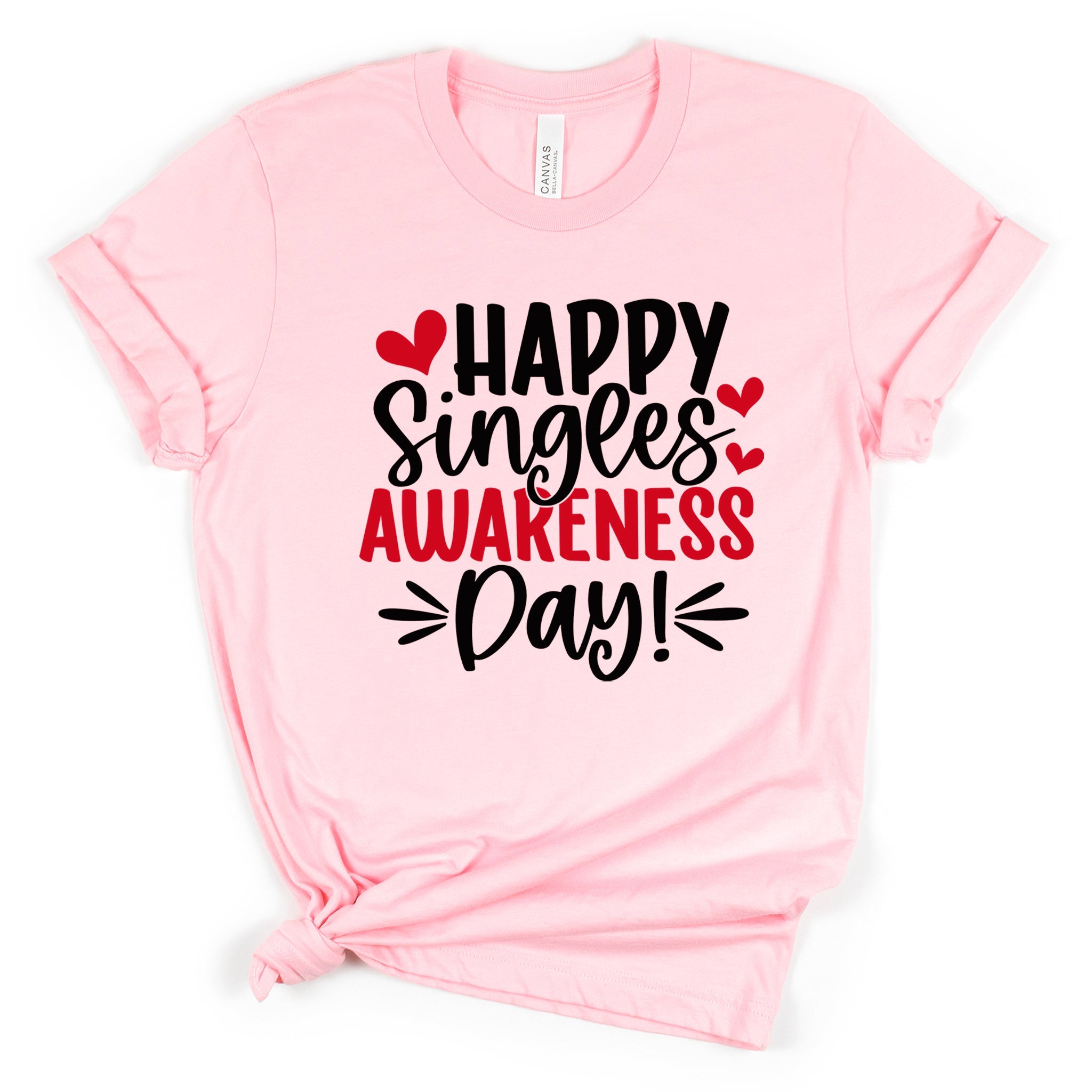 Happy Singles Awareness Day Premium Valentine's T-Shirt - Embedded Designz