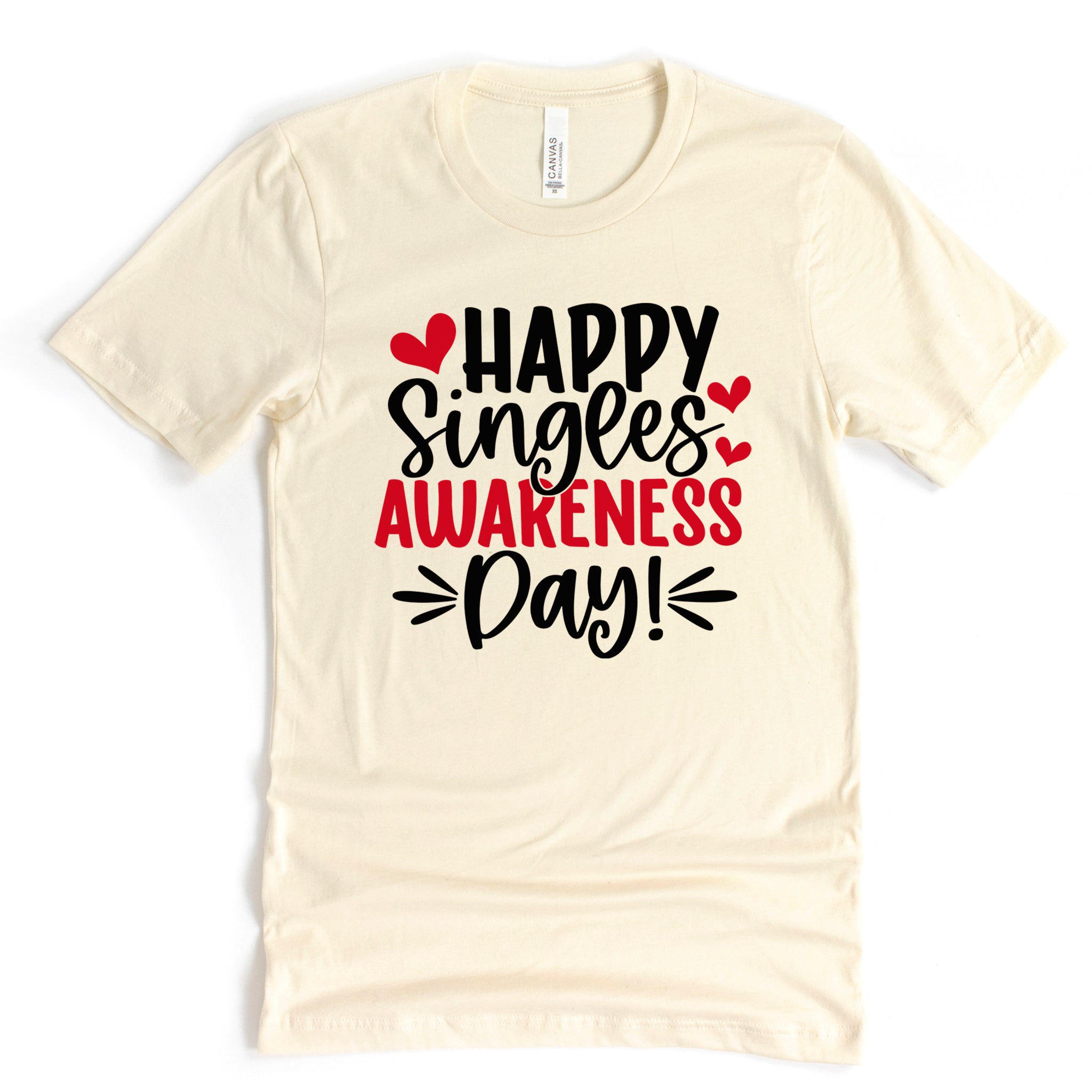 Happy Singles Awareness Day Premium Valentine's T-Shirt - Embedded Designz