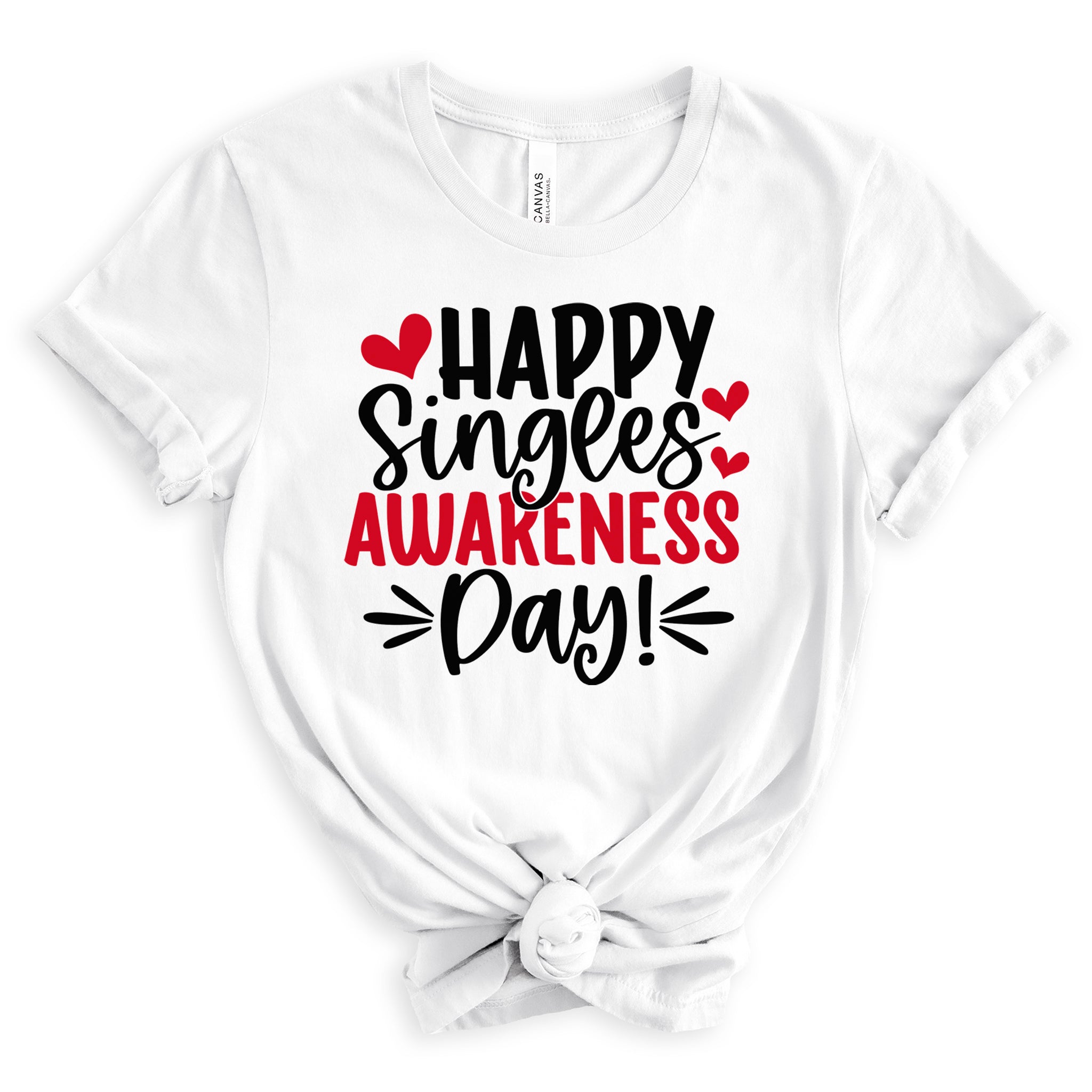 Happy Singles Awareness Day Premium Valentine's T-Shirt - Embedded Designz