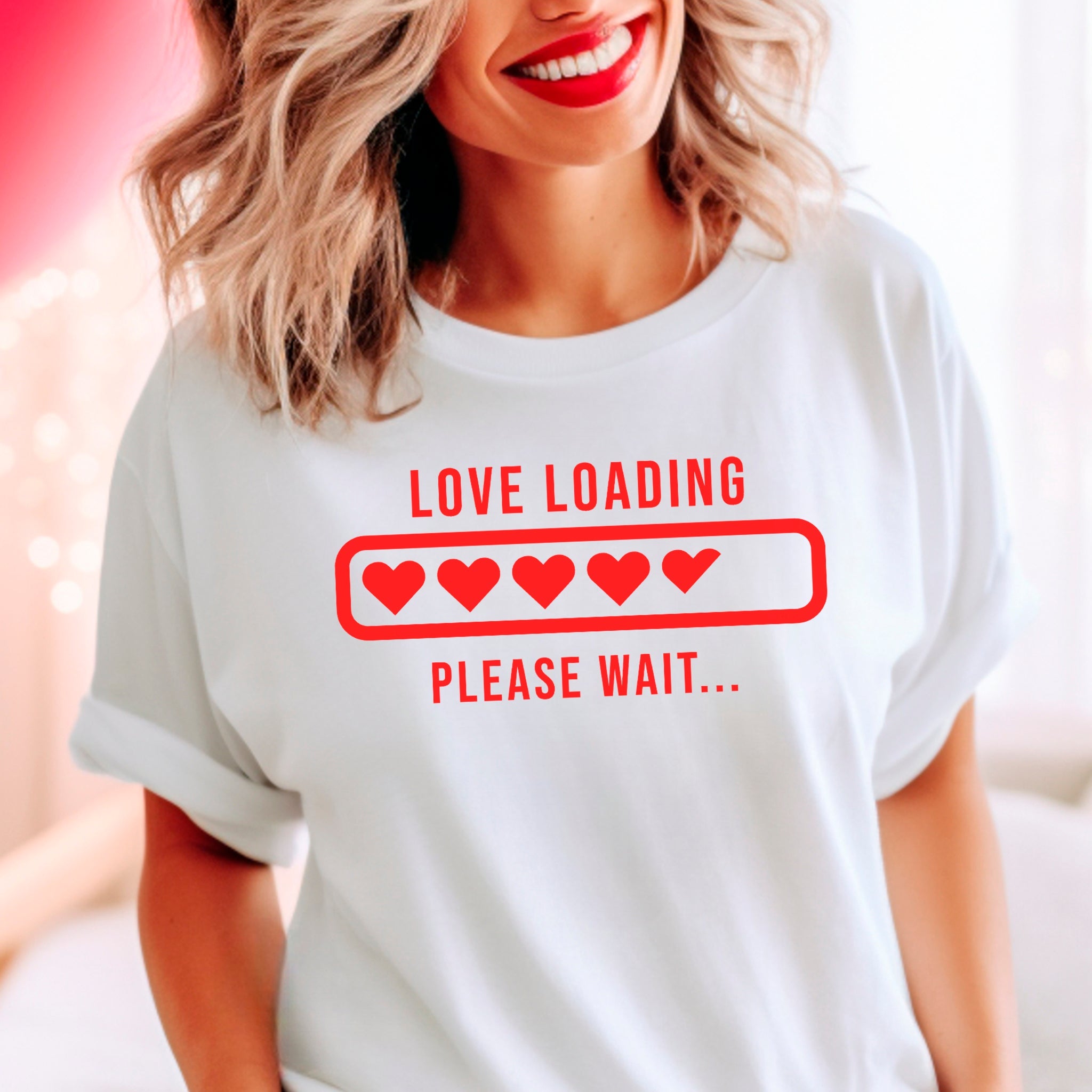 Love Loading Premium Valentine's T-Shirt - Embedded Designz