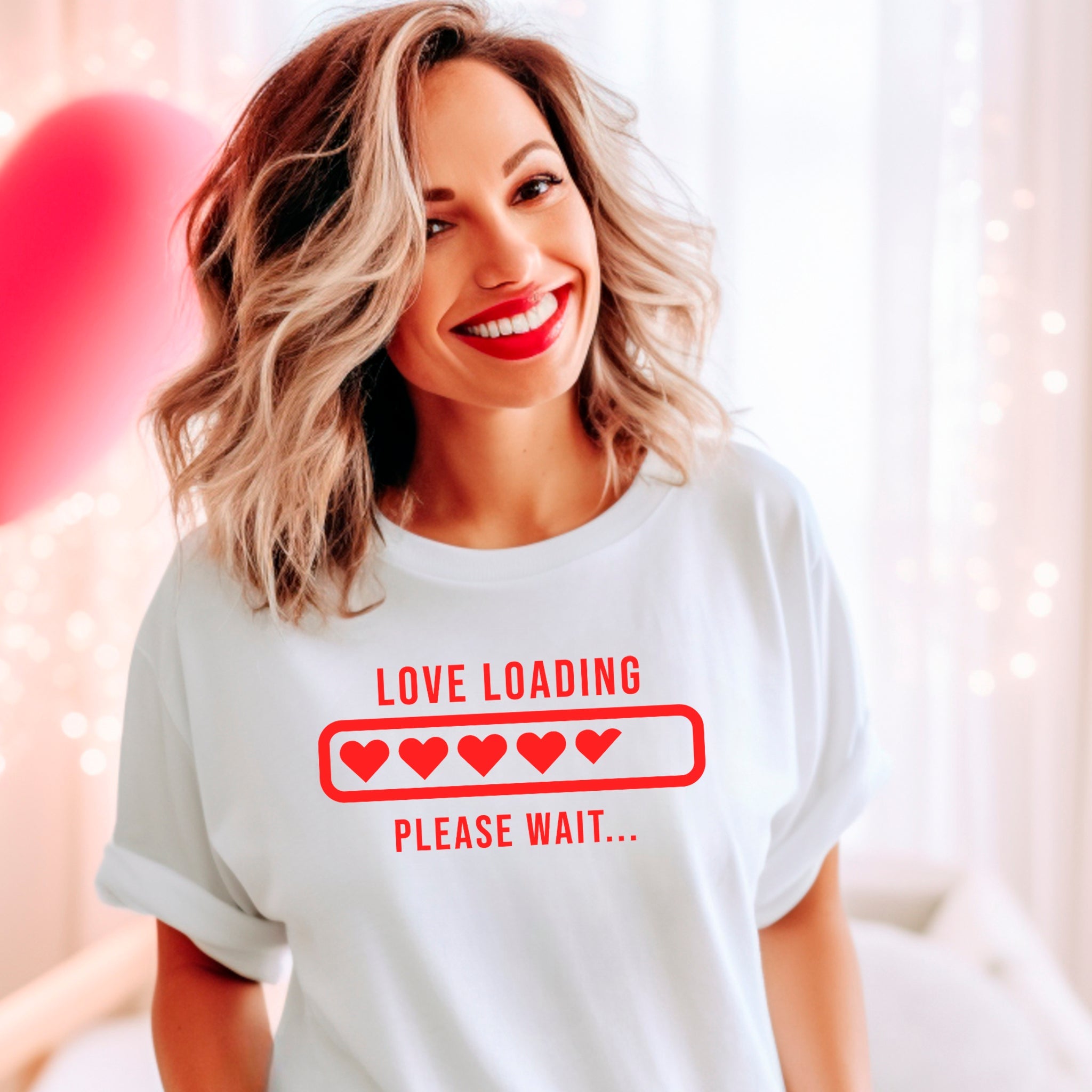 Love Loading Premium Valentine's T-Shirt - Embedded Designz