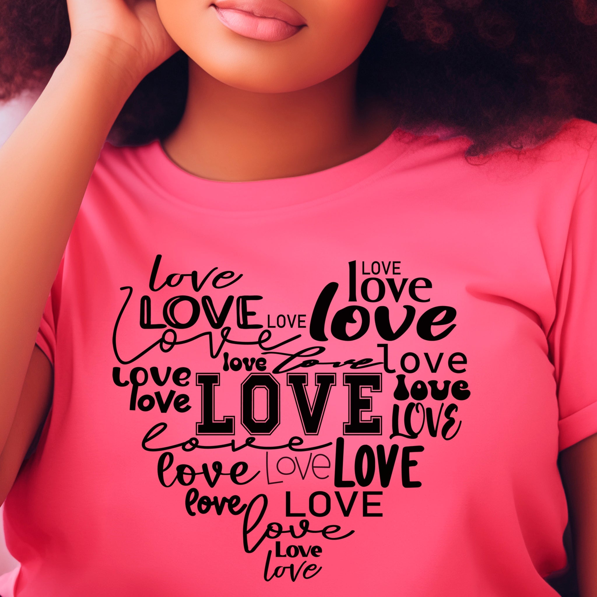 Loving Heart Premium Valentine's T-Shirt - Embedded Designz