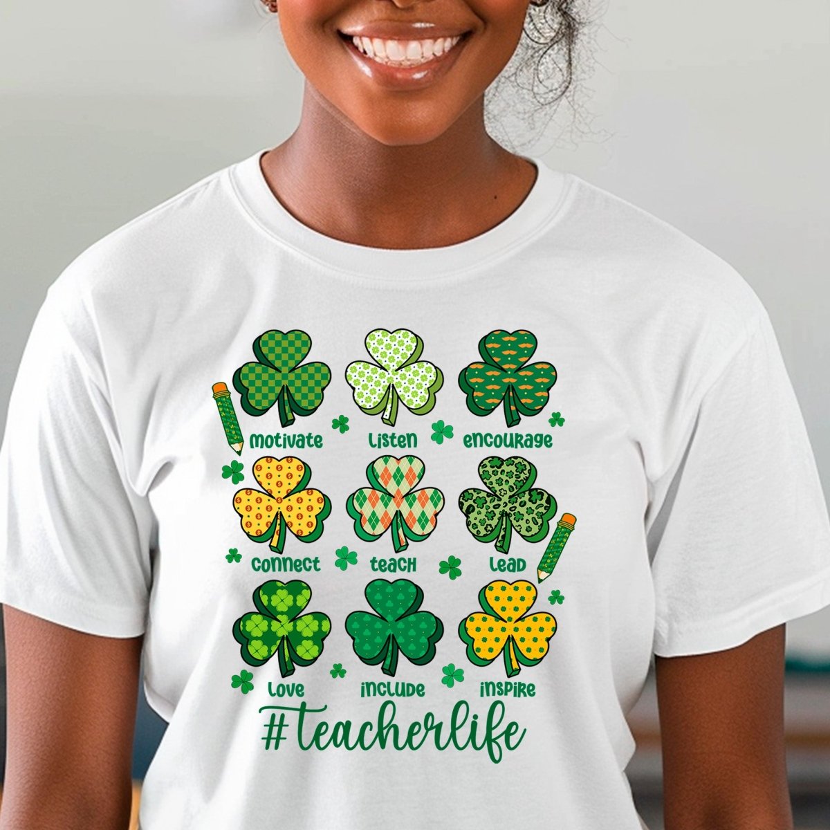 Lucky Teacher Life Premium T-Shirt - Embedded Designz