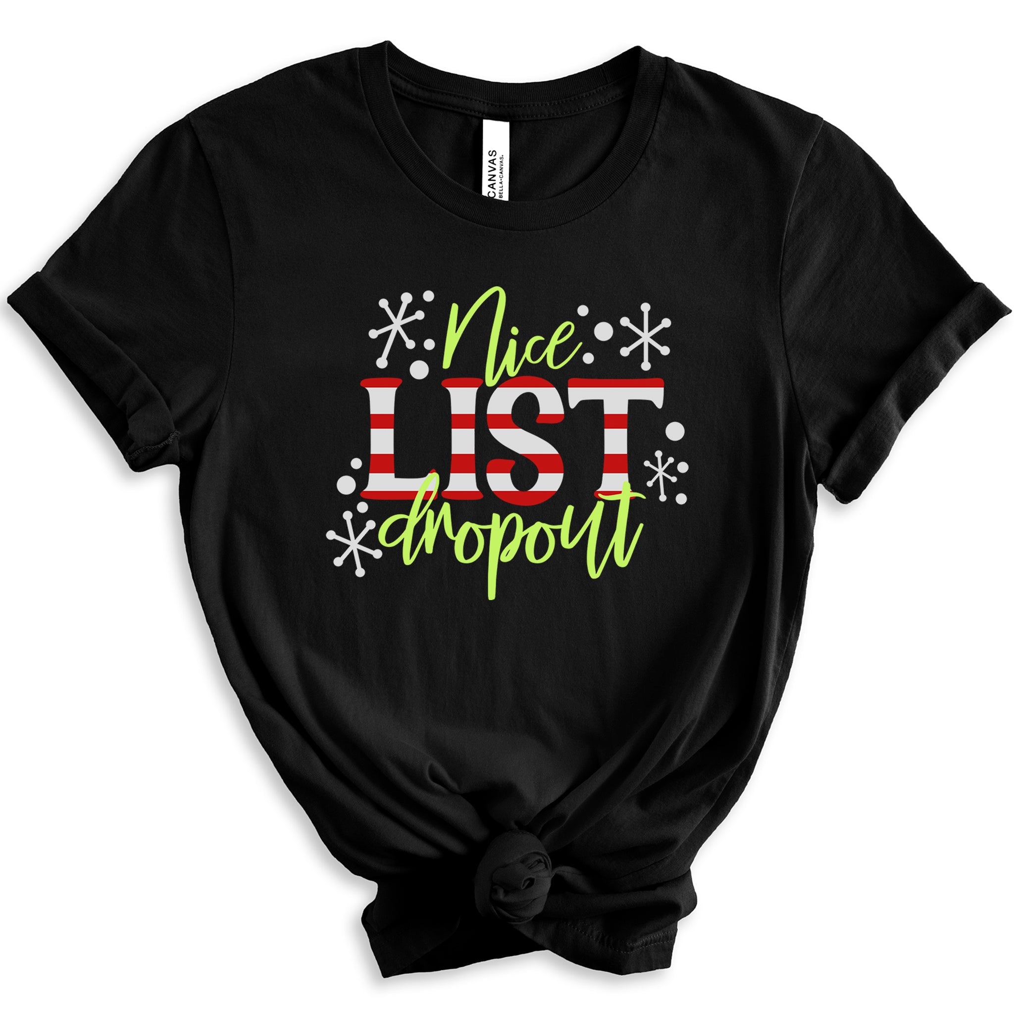 Nice List Dropout Premium T-Shirt - Embedded Designz