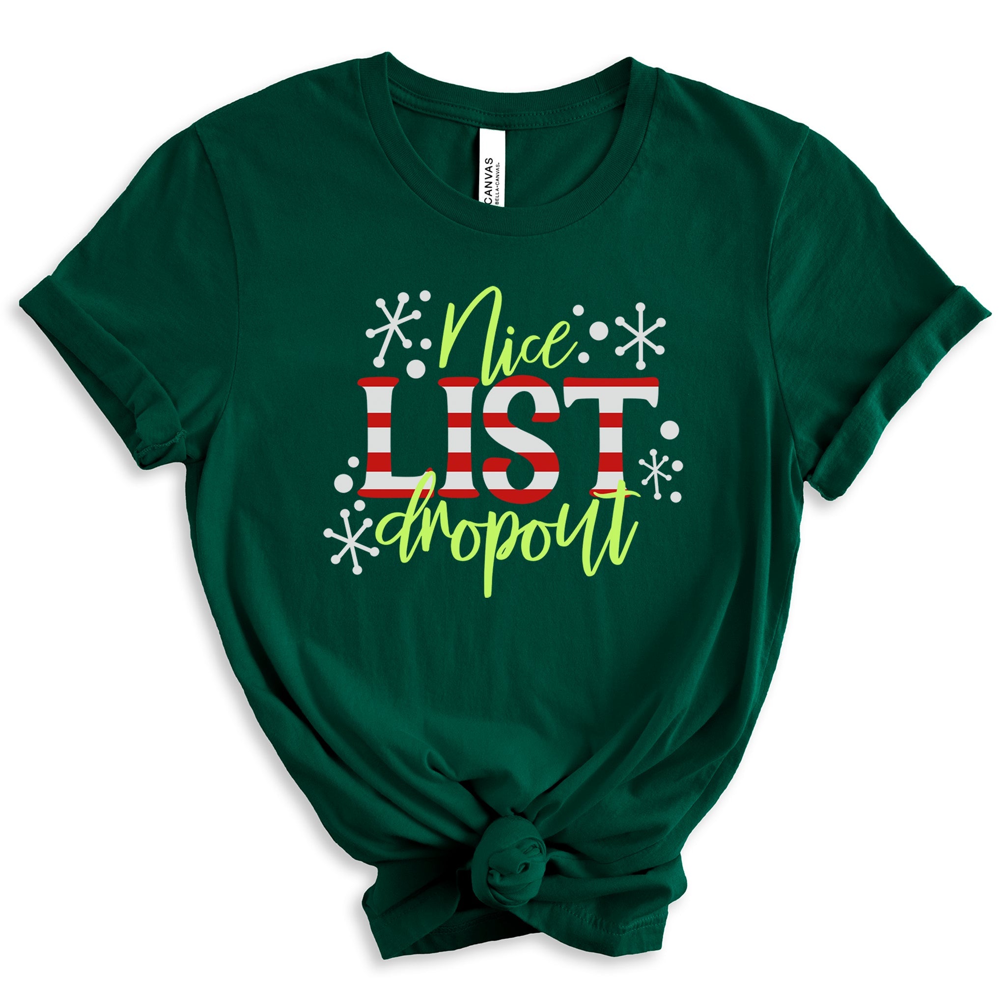 Nice List Dropout Premium T-Shirt - Embedded Designz