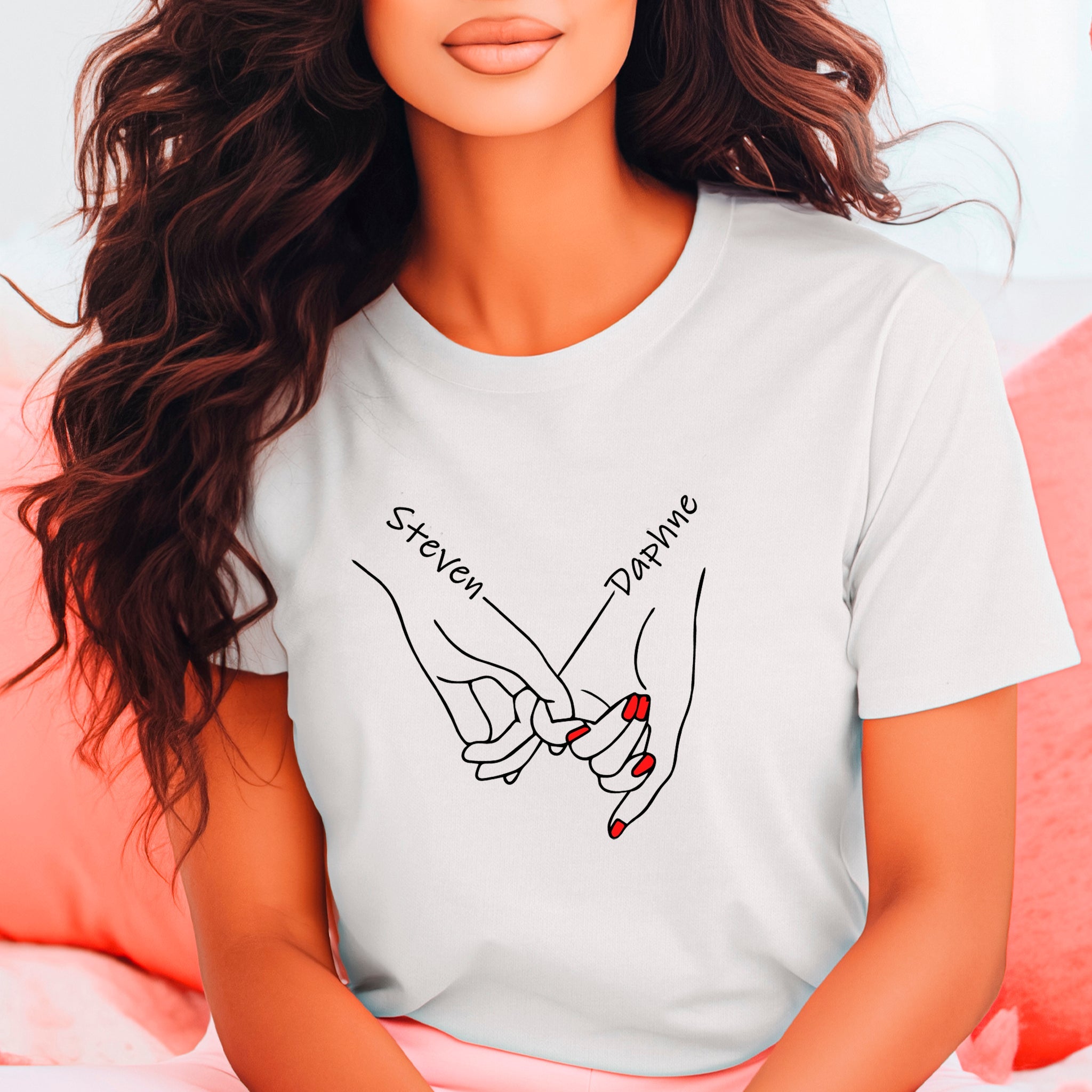 Pinky Promise Premium Valentine's T-Shirt - Embedded Designz